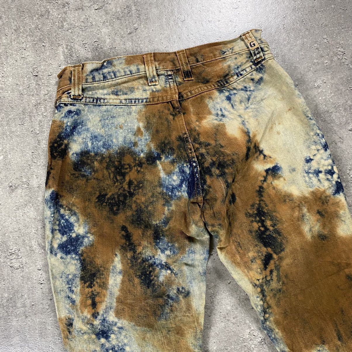 Japanese Brand × Vintage G Brand Flared Low Rise Jeans Tie Dye Pants Size 28" / US 6 / IT 42 - 9 Thumbnail