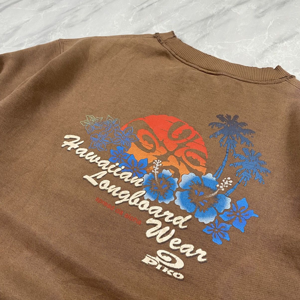 Japanese Brand Rare Vintage y2k Piko Hawaii Surf Sunfaded Distressed Size US L / EU 52-54 / 3 - 3 Thumbnail