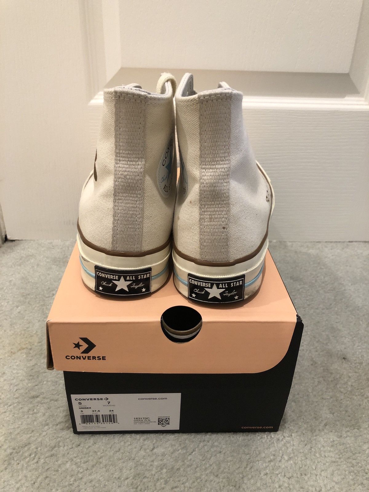 Converse × Golf le Fleur Golf Le Fleur Golf Wang Chuck 70 Hi Parchment size 5 Size US 5 / EU 37 - 3 Thumbnail