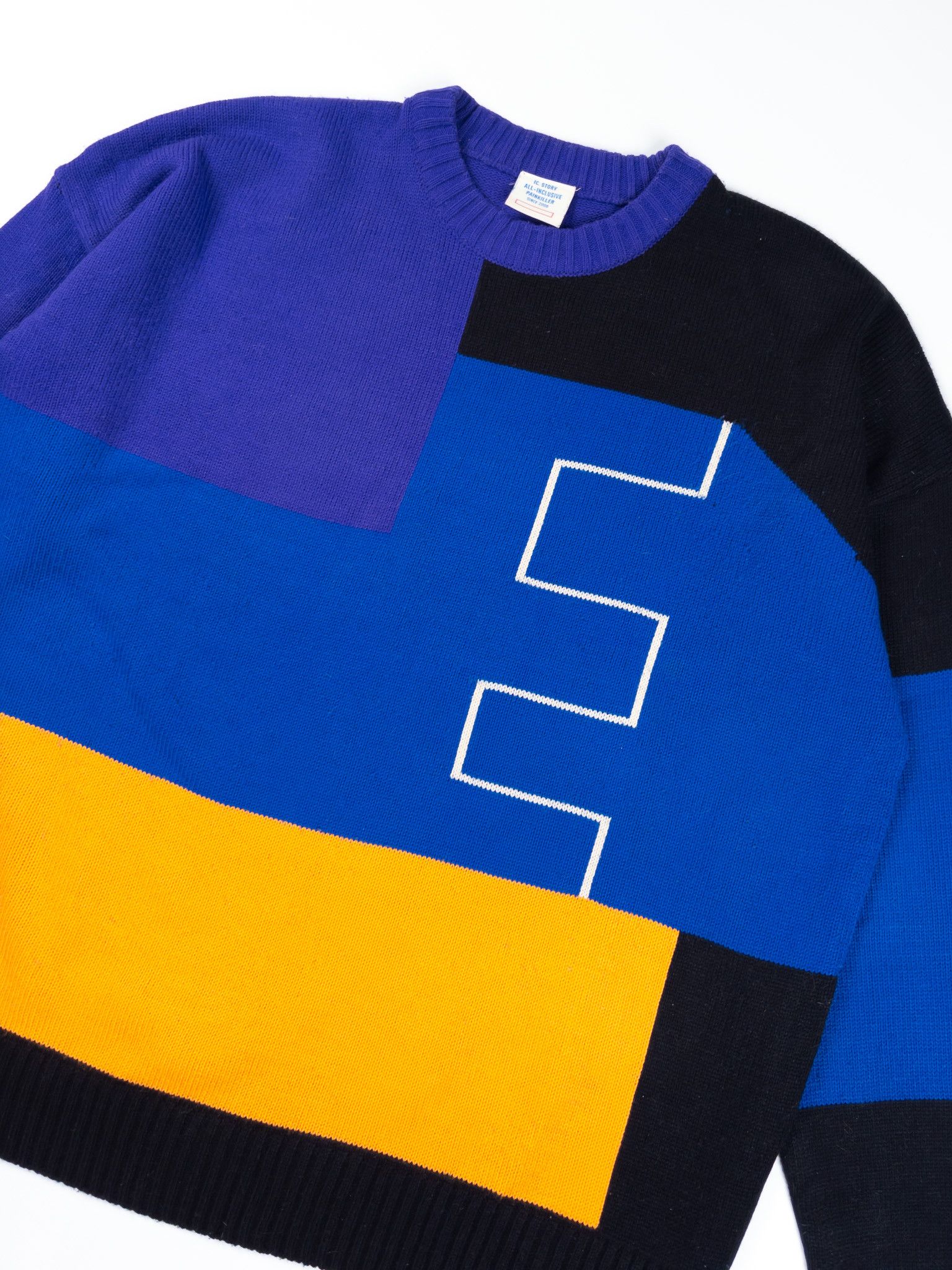 Other Ic. Story Korea Colorblock Oversized Sweater Size US M / EU 48-50 / 2 - 4 Thumbnail