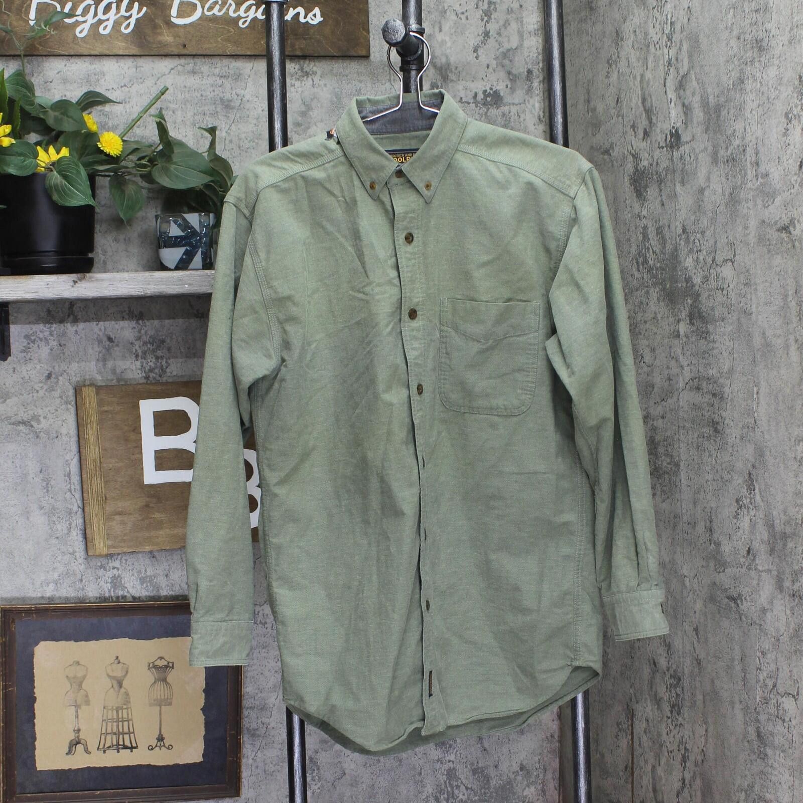 Woolrich Woolen Mills Woolrich Vintage Long Sleeve Cotton Button Up Shirt Green M Size US M / EU 48-50 / 2 - 1 Thumbnail
