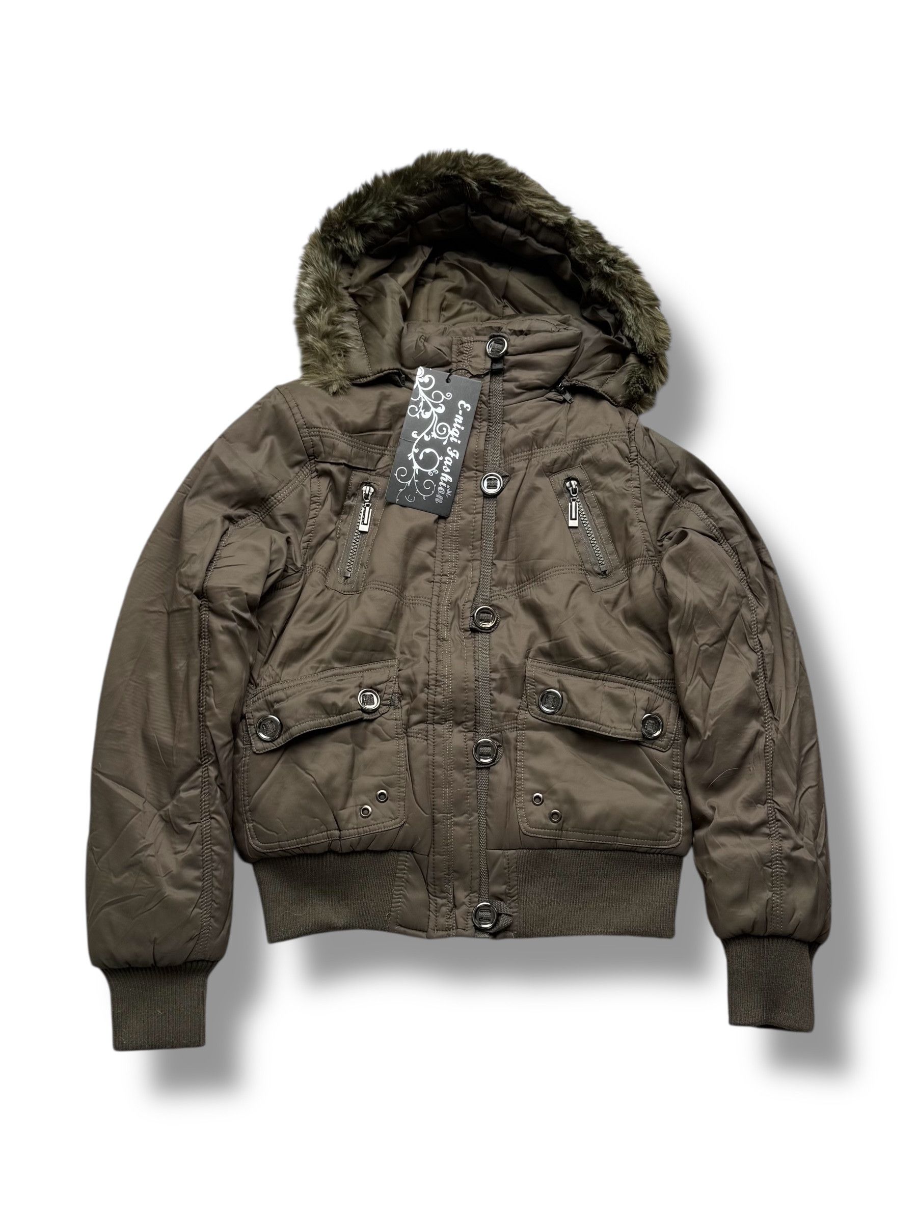 Vintage Y2K Hooded Jacket(V361) Size XS / US 0-2 / IT 36-38 - 1 Thumbnail