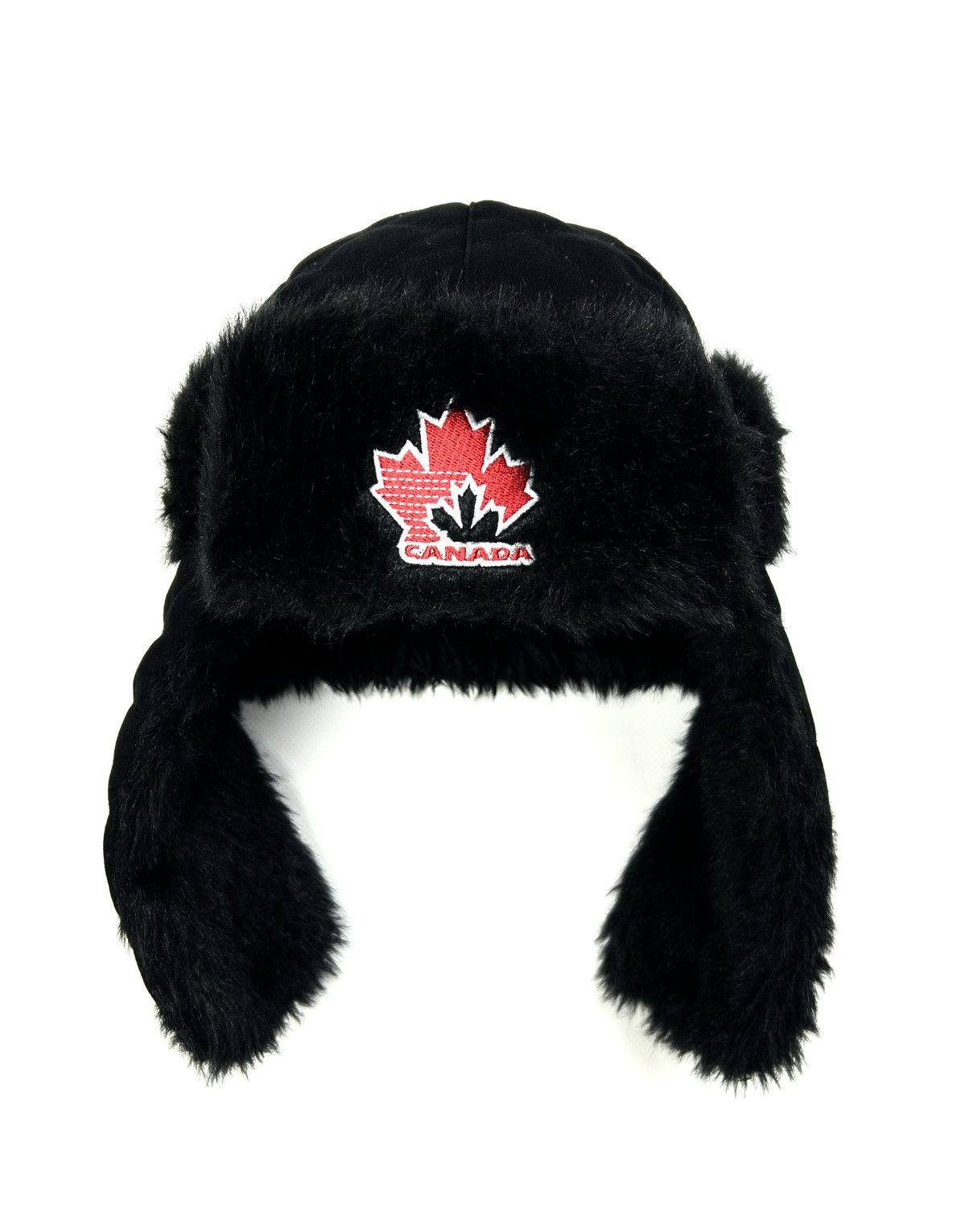 New Era Rare New Era Canada Ushanka Hat Black Vintage Y2K Size ONE SIZE - 1 Thumbnail