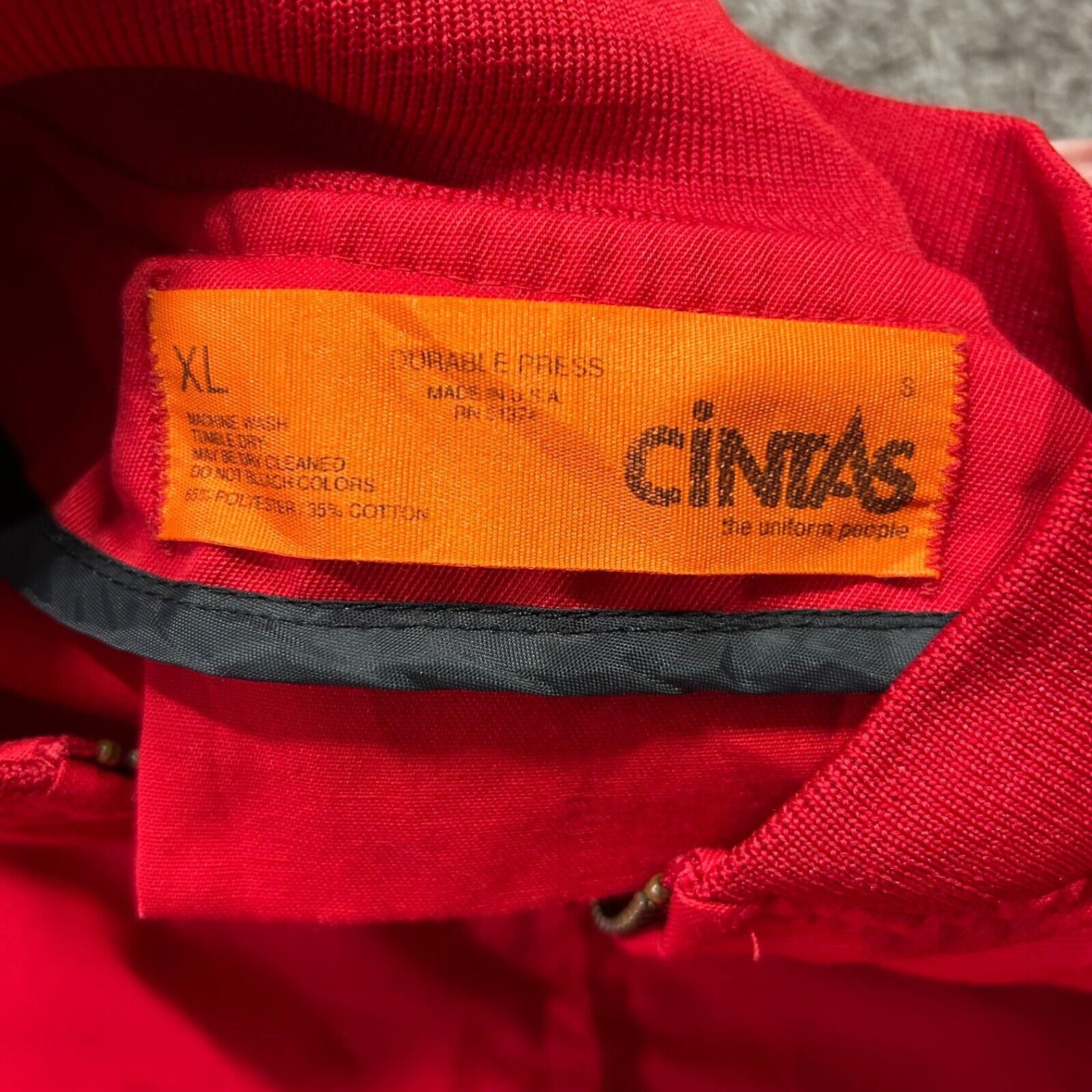 Cintas × Vintage Vintage Thrashed Work Jacket Full Zip Bomber 80s Boxy Fit Size US S / EU 44-46 / 1 - 2 Thumbnail