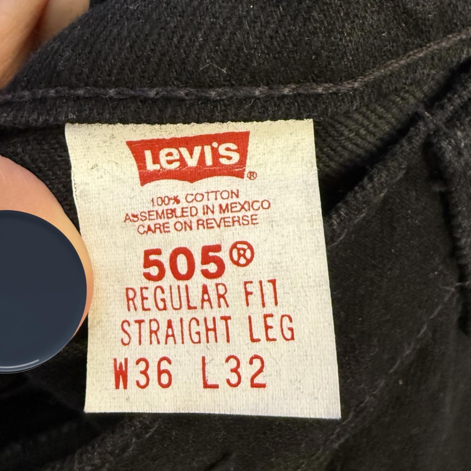 Levi's Levi's 505 Orange Tab -- 36 x 32 -- Size US 36 / EU 52 - 3 Thumbnail