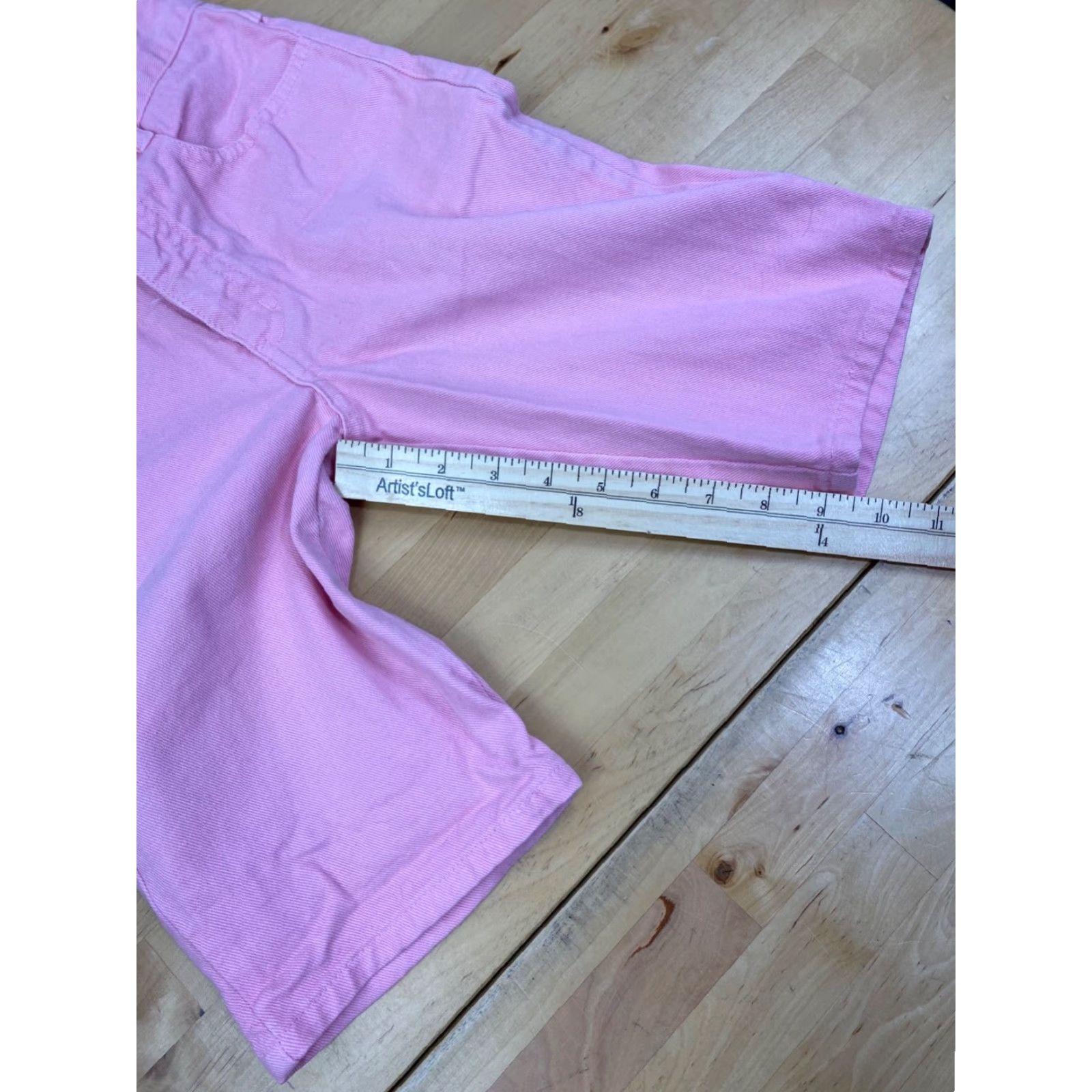 Guess VINTAGE GUESS Denim Shorts Juniors 8 Pink 9" Inseam Casual USA Mom Womens Size 30" / US 8 / IT 44 - 6 Thumbnail