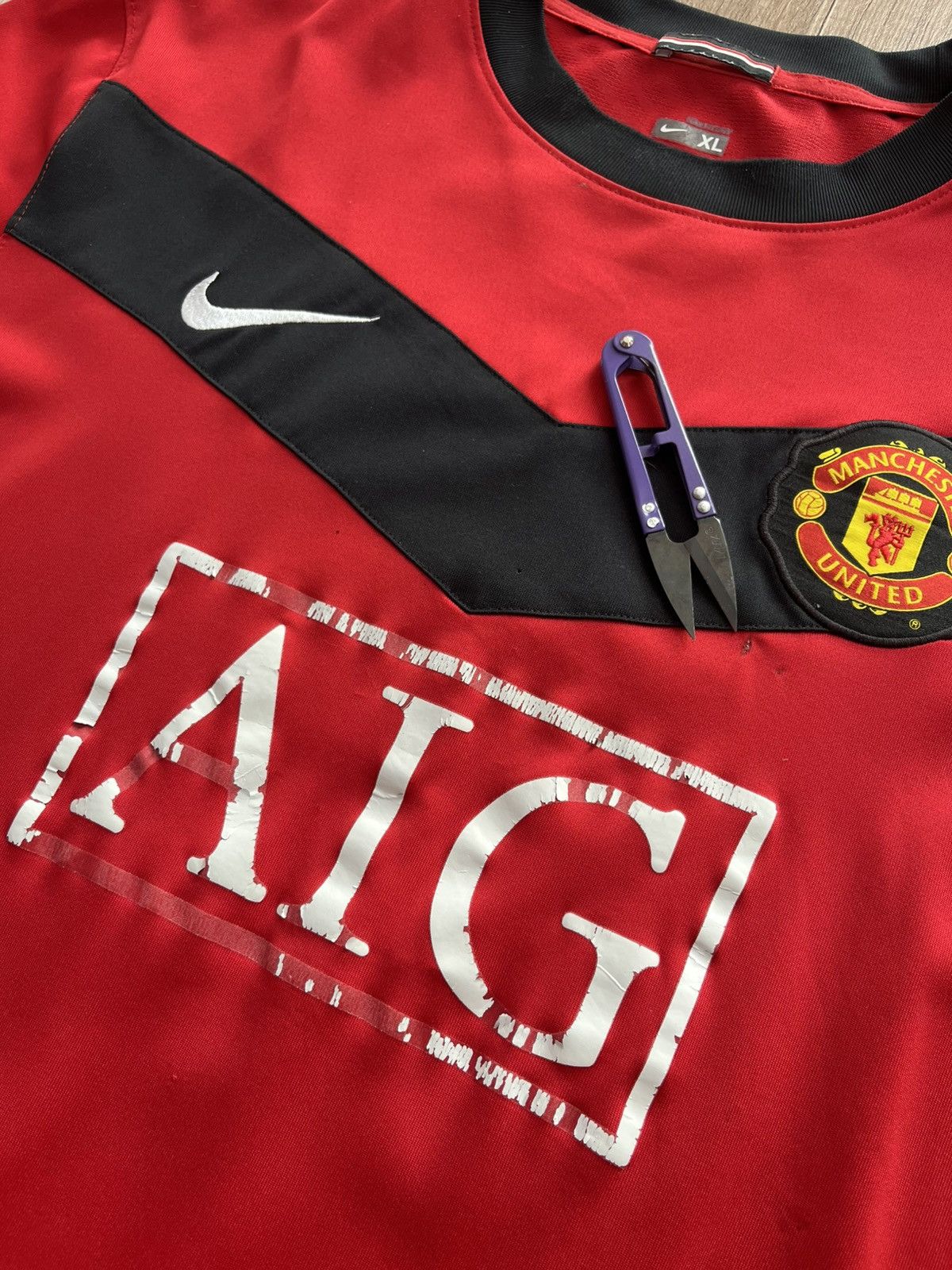 Vintage Manchester United Shirt Red 2008-2009 Nike Football Jersey Size US XL / EU 56 / 4 - 6 Thumbnail