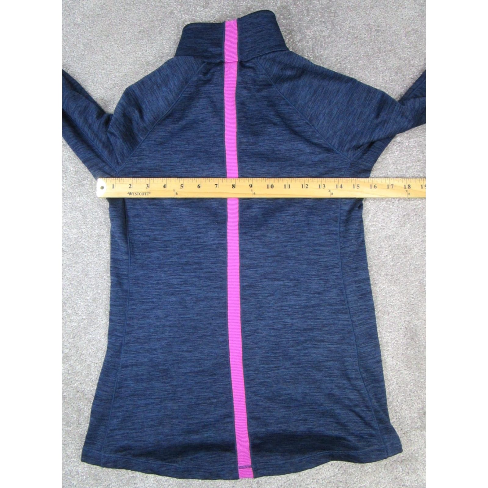 Under Armour Under Armour Sweatshirt Womens Small Blue Purple Cold Gear Running Half Zip Mock Neck Long Sleeve Pullover Athletic Zip Size S / US 4 / IT 40 - 5 Thumbnail