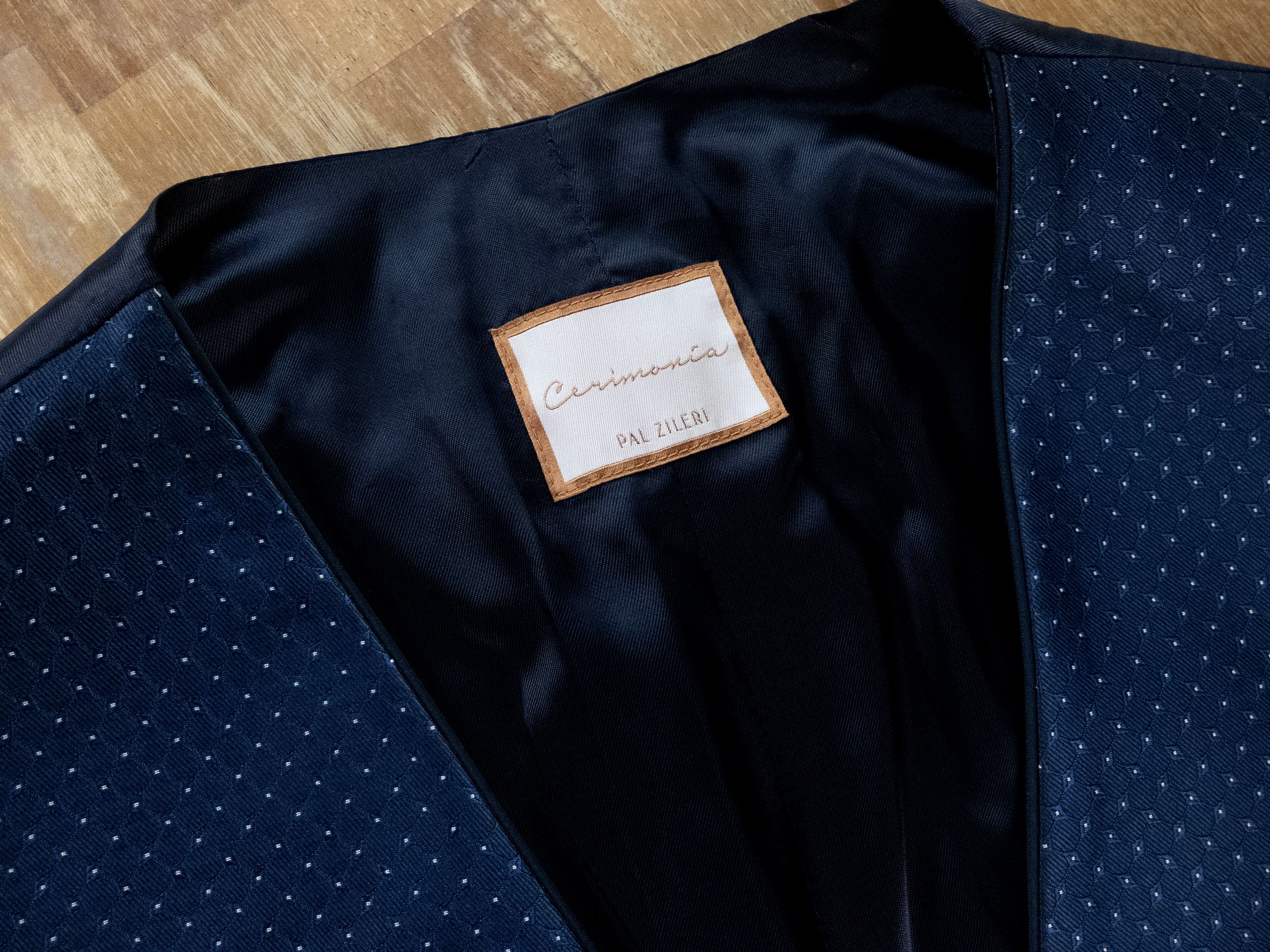 Pal Zileri PAL ZILERI Cerimonia blue special occasions 3 piece suit Size 44R - 6 Thumbnail