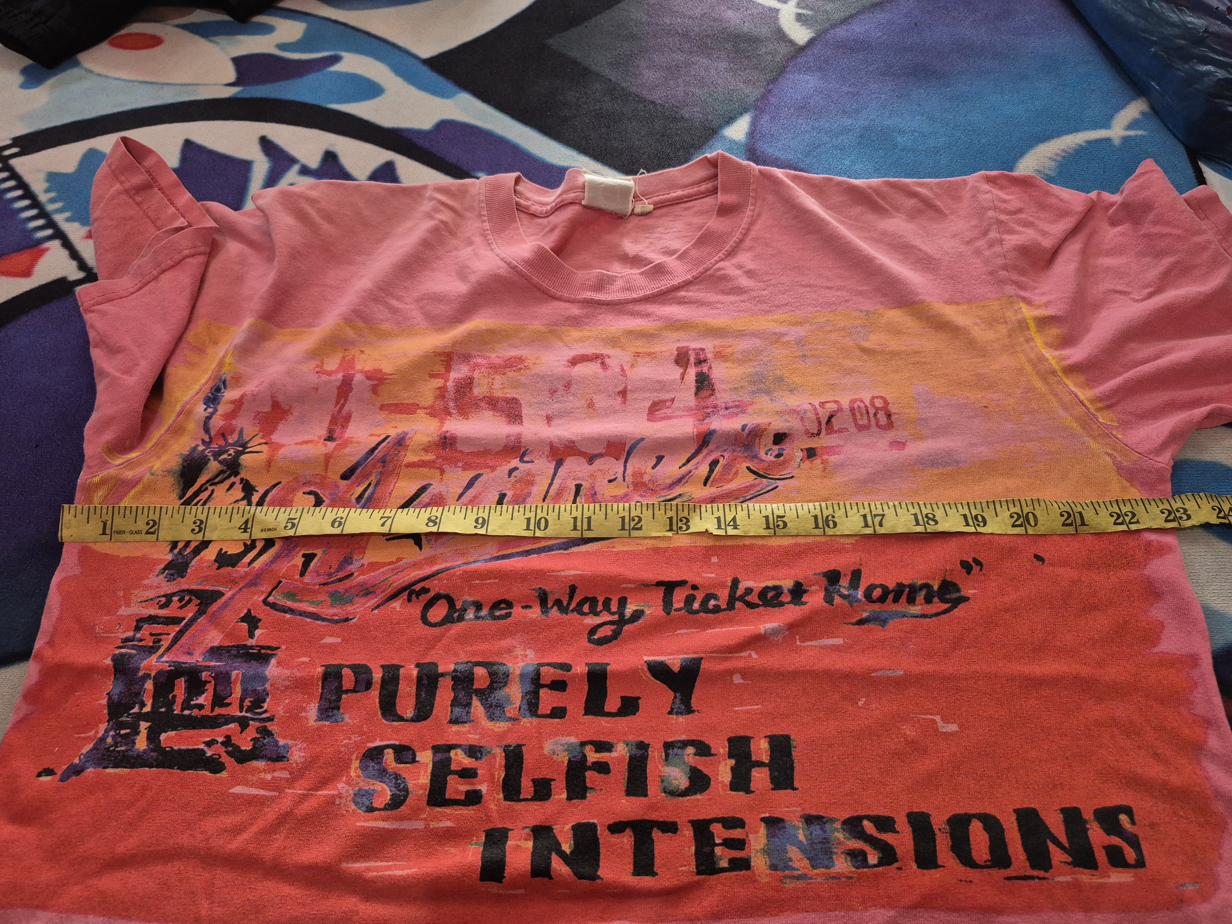Avirex 🔥 Avirex One Way Ticket Big Print Art Tee Size US L / EU 52-54 / 3 - 12 Thumbnail