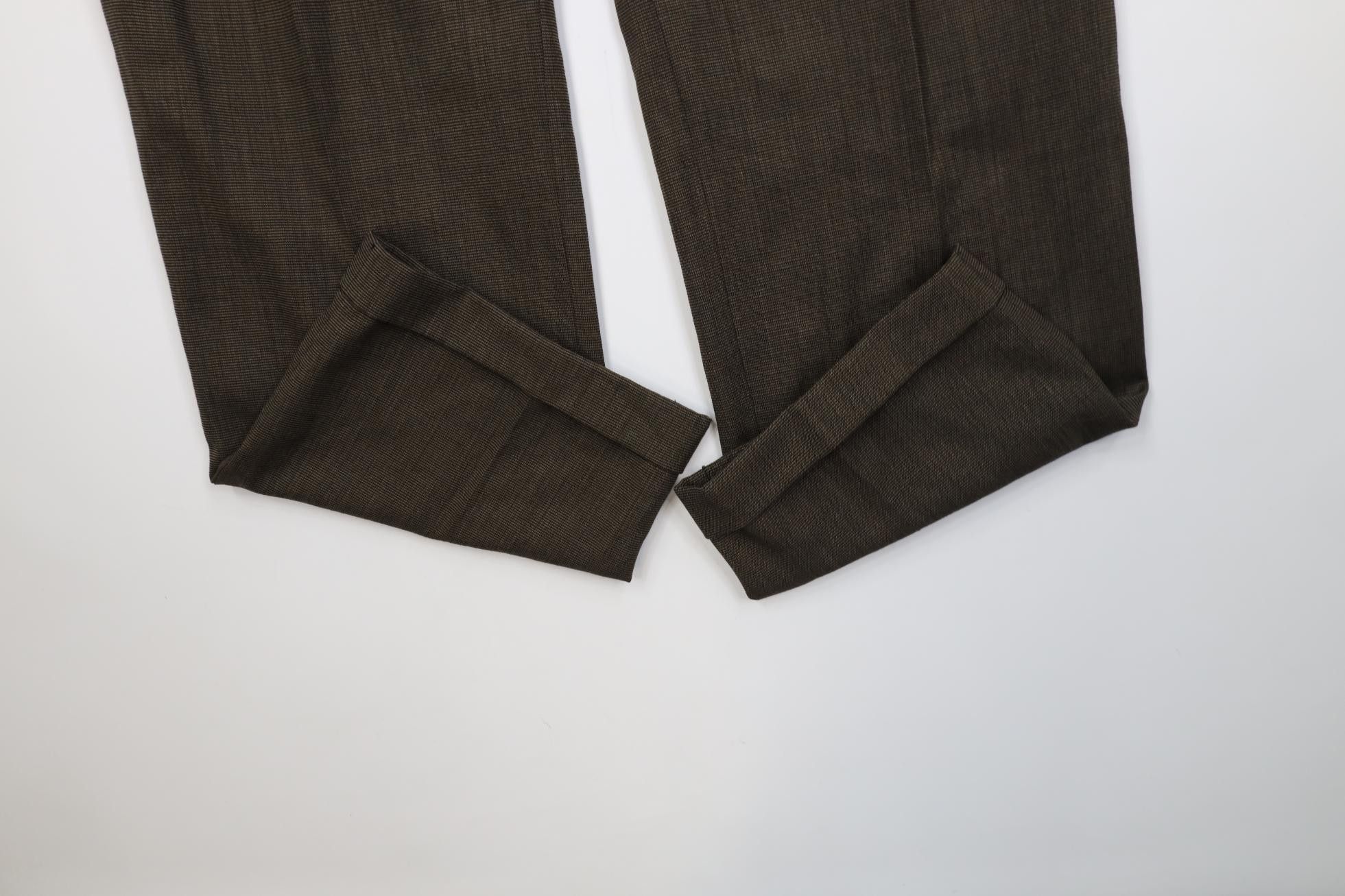 Vintage Vintage 90s Streetwear Pleated Wide Leg Chino Pants Brown Size US 38 / EU 54 - 5 Thumbnail