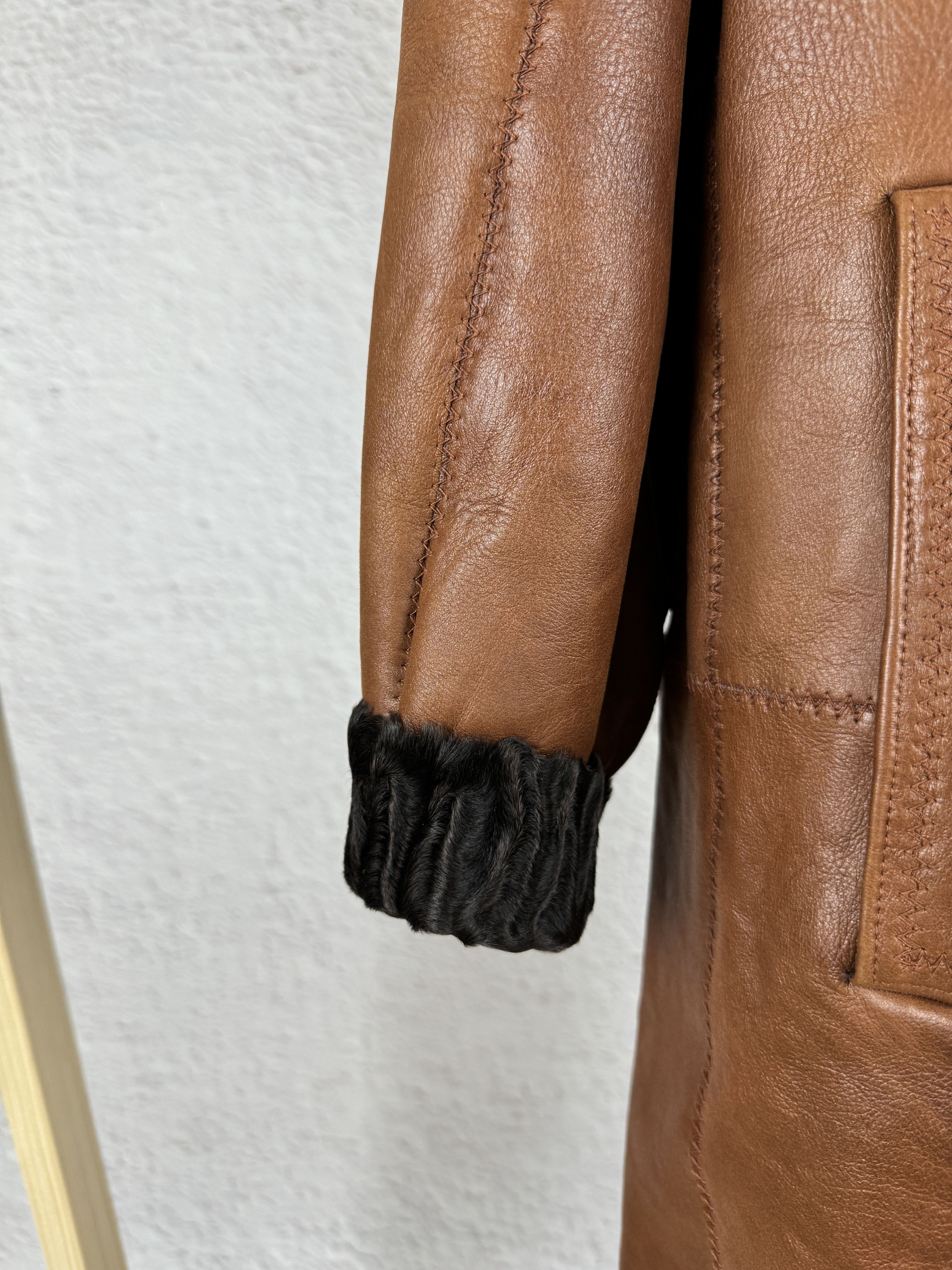 Yves Saint Laurent Yves Saint Laurent fourrures vintage 80s leather fur coat Size M / US 6-8 / IT 42-44 - 10 Thumbnail