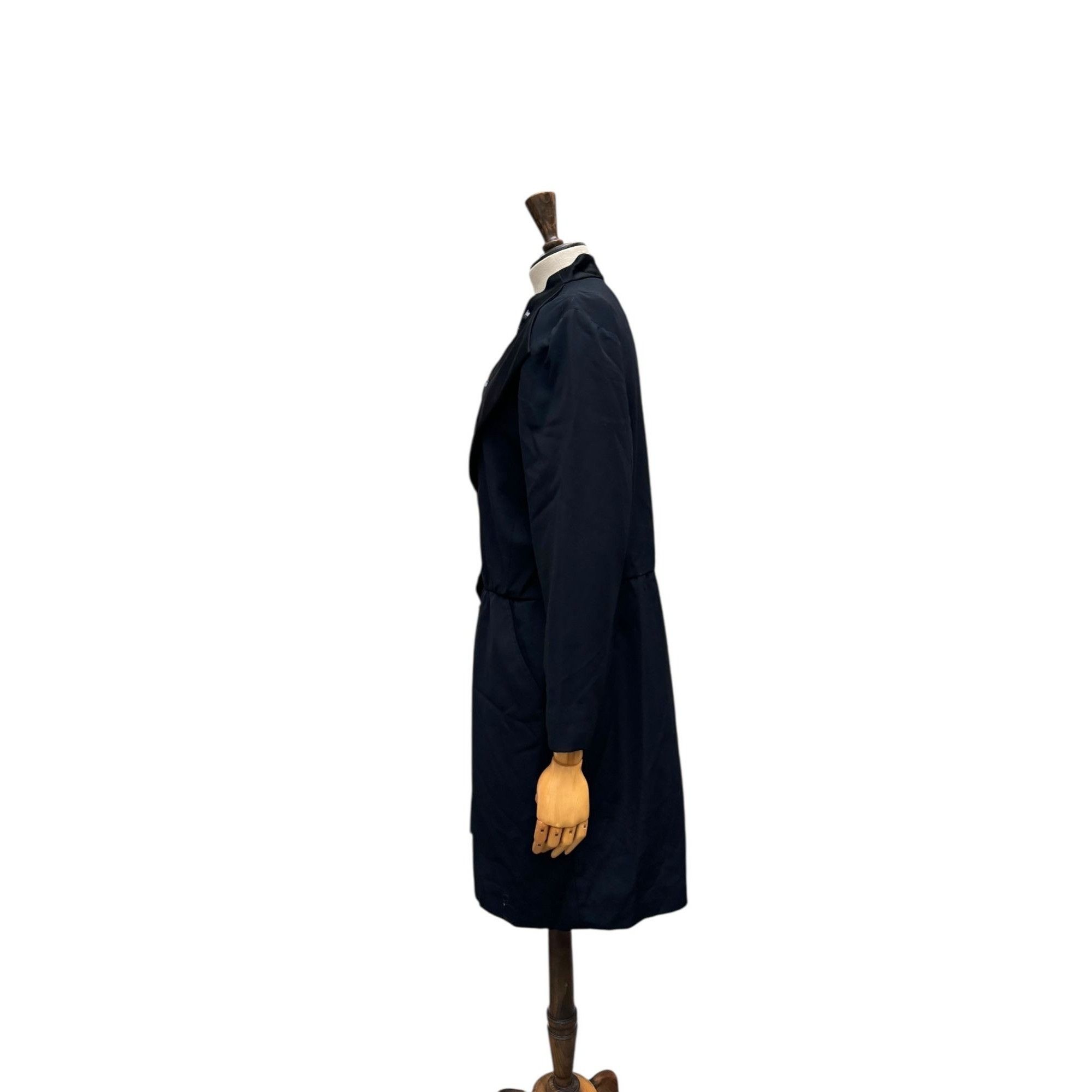 Yves Saint Laurent 1970s Vintage Black Wool Dress Size M / US 6-8 / IT 42-44 - 4 Thumbnail