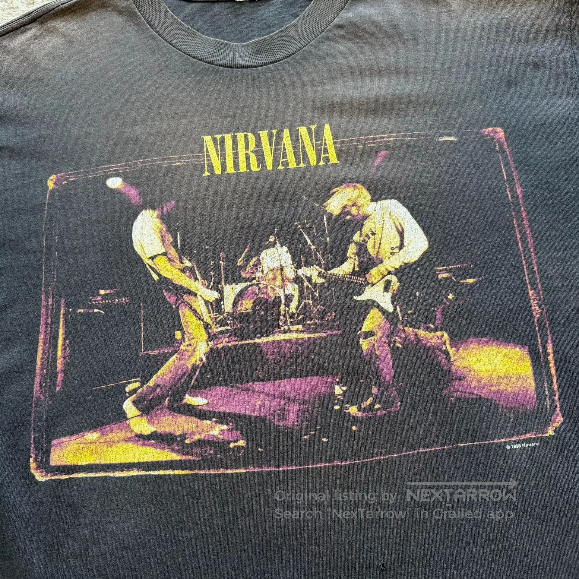 Vintage Vintage 1996 Nirvana Band Tee. Size US XL / EU 56 / 4 - 4 Thumbnail