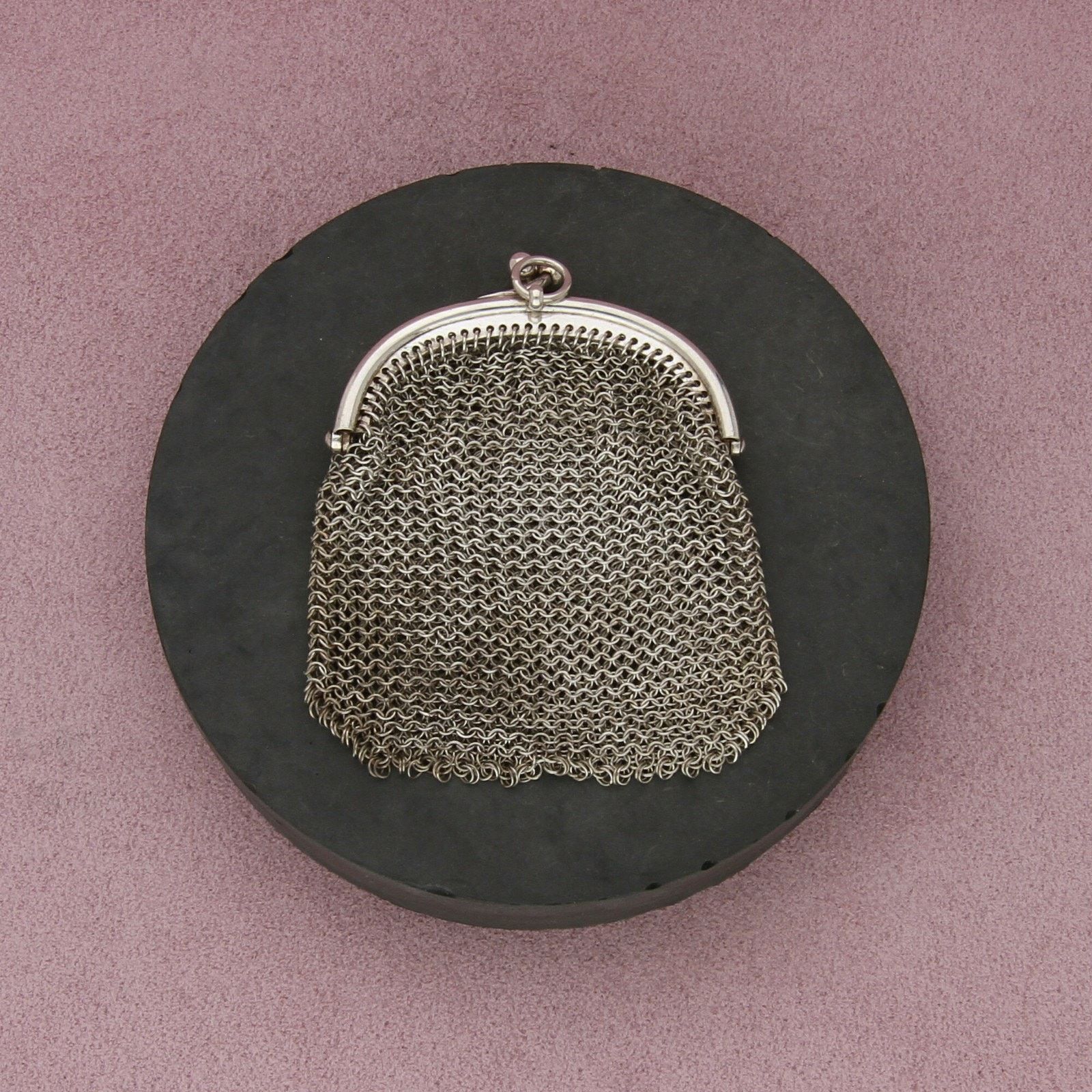 Sterling Silver sterling silver vintage mesh chainmail coin purse pendant Size ONE SIZE - 2 Thumbnail