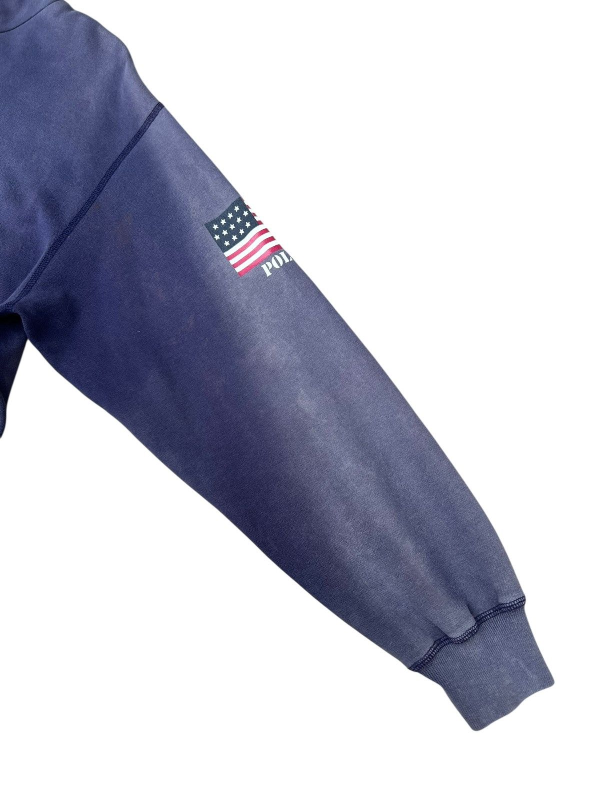 Polo Ralph Lauren Trashed 90s Polo Ralph Lauren Sun Faded Pull Over Sweatshirt Size US L / EU 52-54 / 3 - 12 Thumbnail