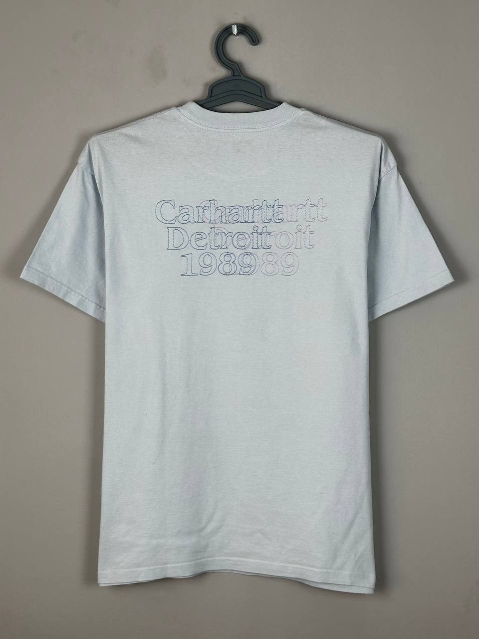 Carhartt Wip Carhartt WIP Blue Duel Logo Streetwear T Shirt Size US M / EU 48-50 / 2 - 1 Thumbnail