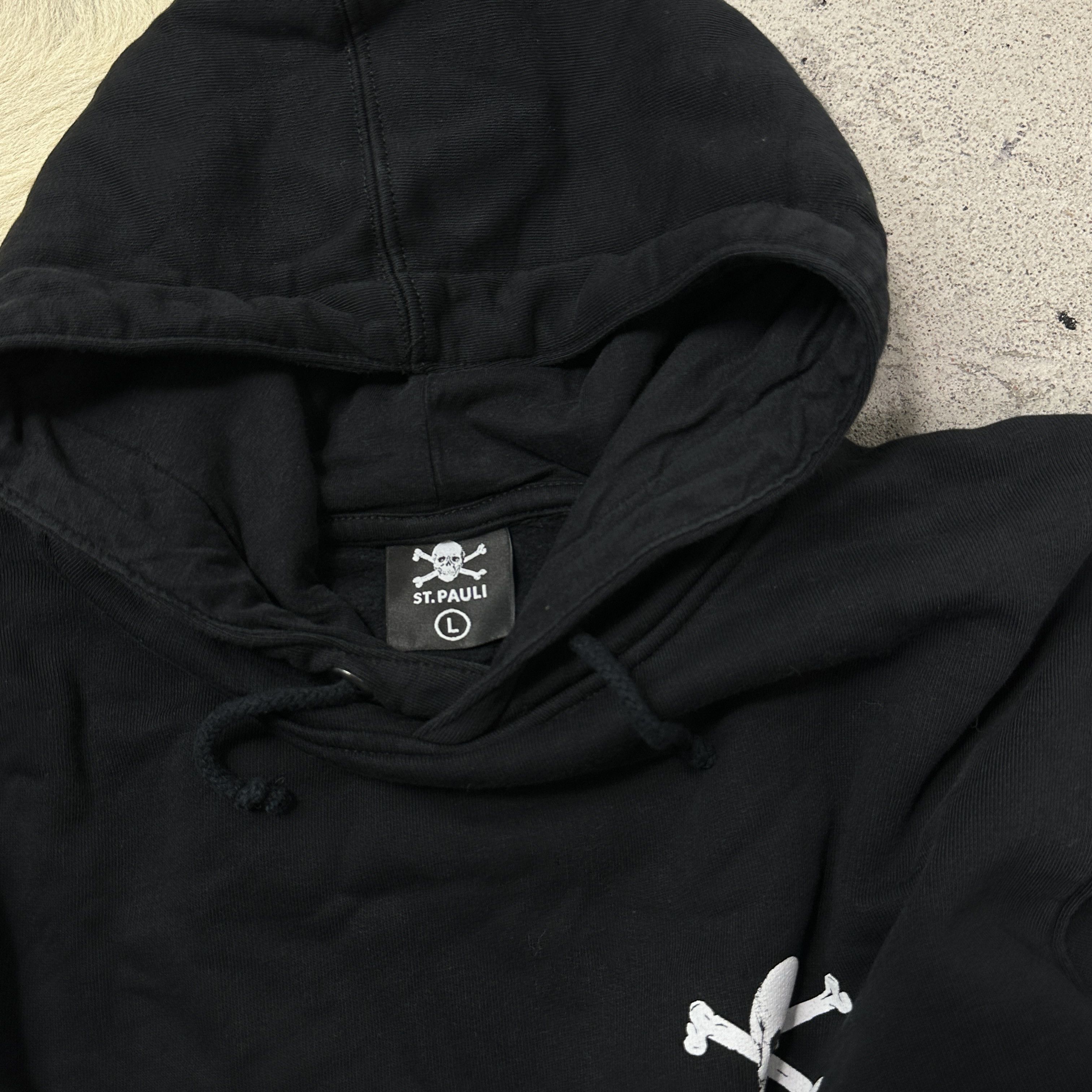 Vintage Vintage Streetwear Sporty Skater Skull St Pauli Hoodie Y2K Size US L / EU 52-54 / 3 - 5 Thumbnail