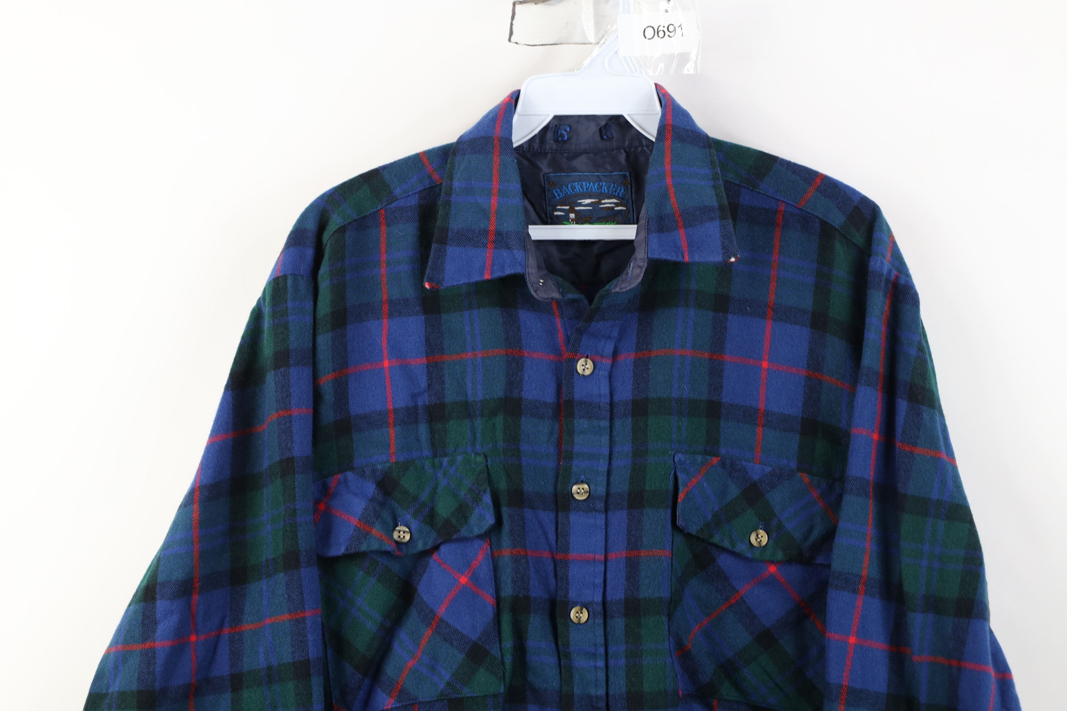 Vintage Vintage 70s 80s Streetwear Pocket Knit Collared Button Shirt Size US M / EU 48-50 / 2 - 2 Thumbnail