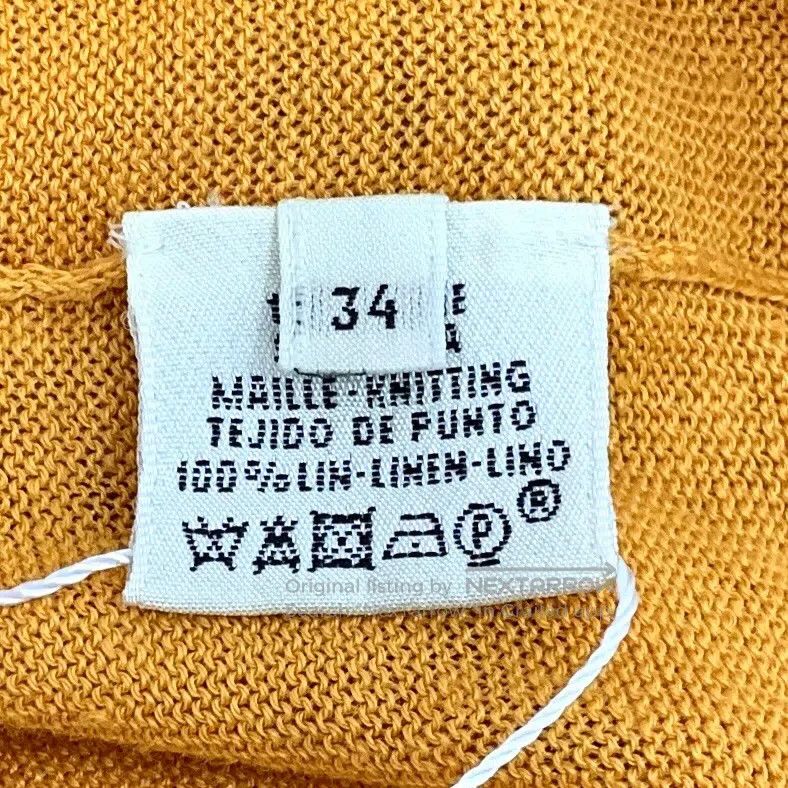 Hermes Hermes Orange floral print linen round neck long-sleeve kn Size XXS / US 00 / IT 34 - 6 Thumbnail