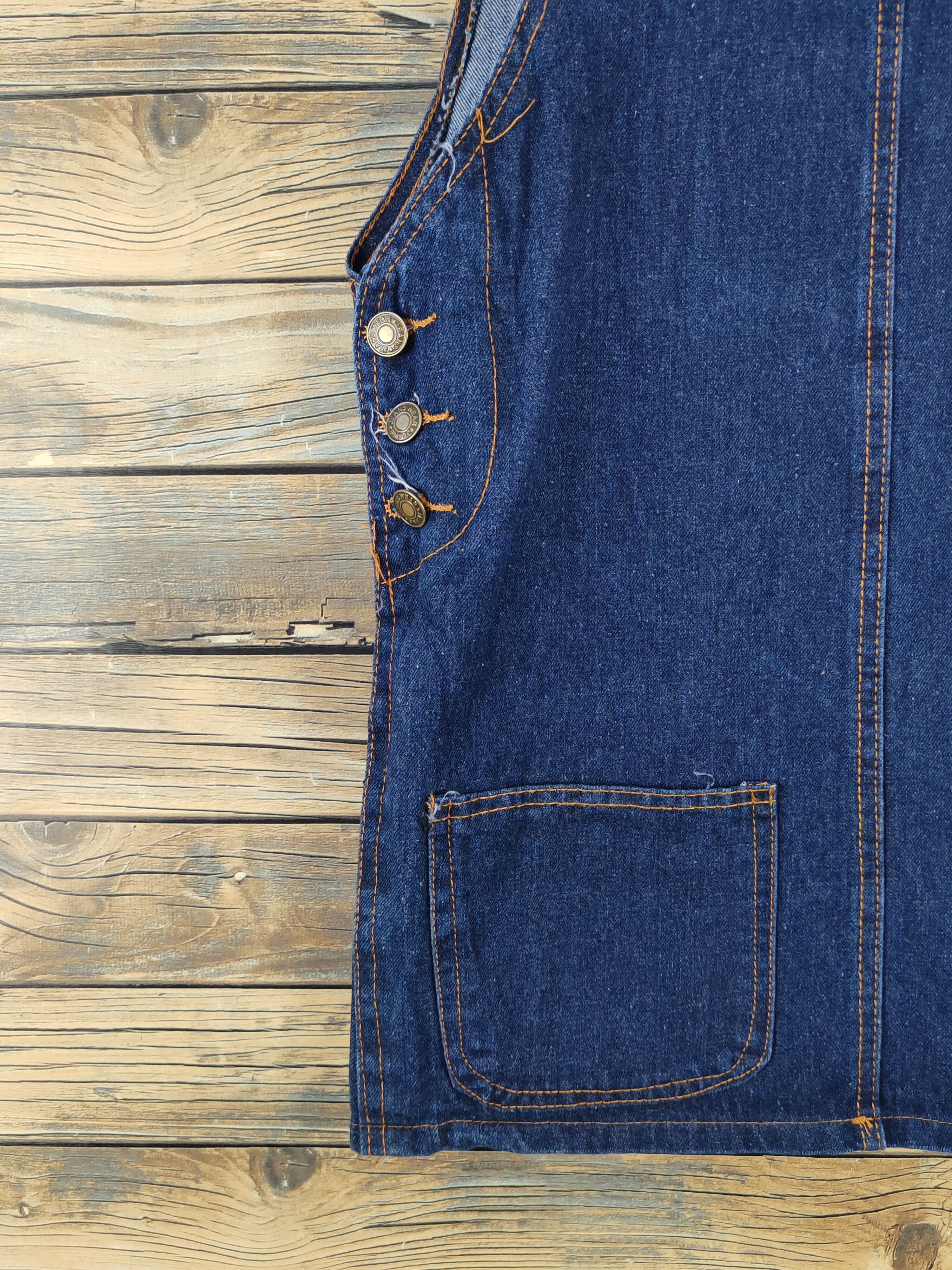 Other Japanese Brand Dark Blue Denim Skirt Jumpsuits Size 34" / US 12 / IT 48 - 6 Thumbnail