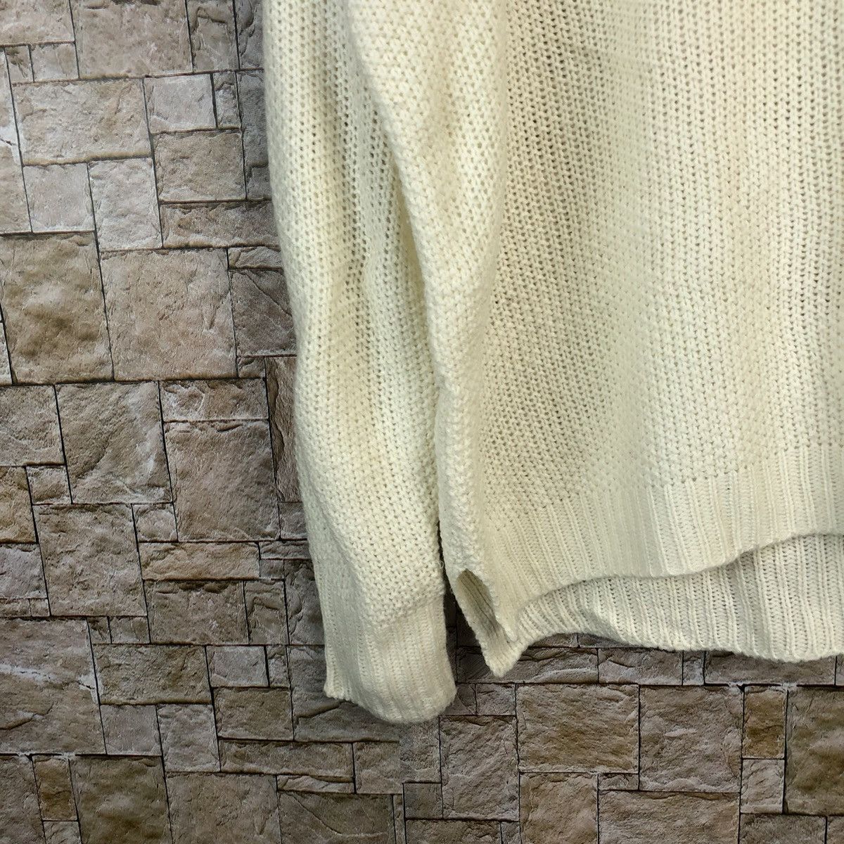 Homespun Knitwear × LOWRYS FARM Lowyrs Farm japan vintage White Knitwear #A1098 Size US M / EU 48-50 / 2 - 7 Thumbnail