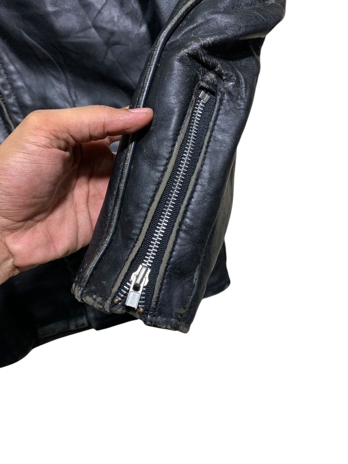 Schott 🔥SCHOTT LEATHER BIKERS JACKETS Size US S / EU 44-46 / 1 - 4 Thumbnail