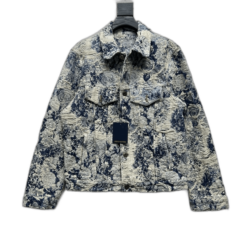 Louis Vuitton Louis Vuitton FW22 Floral Denim Jacket - dmc Size M / US 6-8 / IT 42-44 - 1 Thumbnail