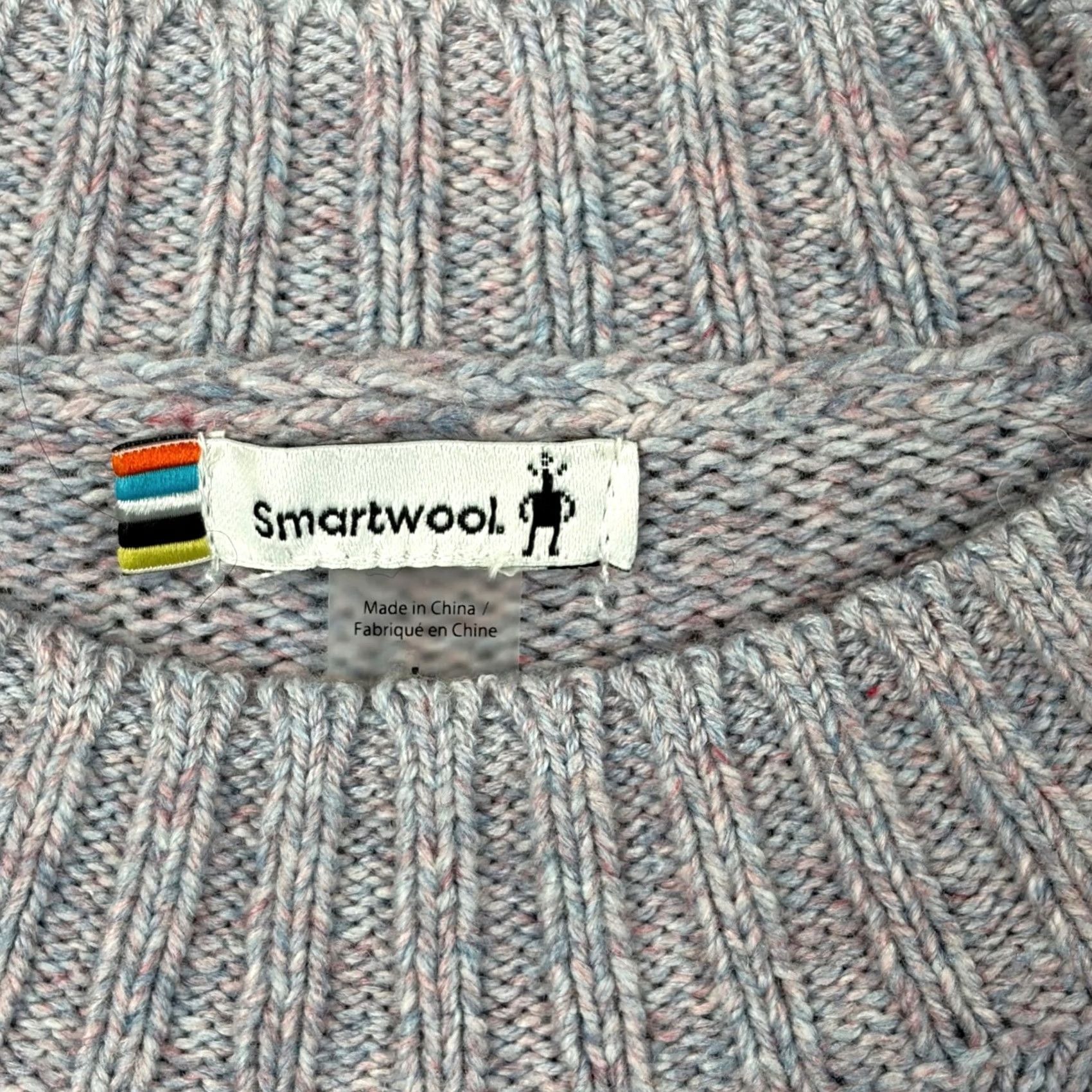 Smartwool SmartWool Womens Crewneck Sweater Blue Marled Wool Blend L Raglan Long Sleeve Pullover Casual Fall Winter Shirt Womens Size L / US 10 / IT 46 - 7 Thumbnail