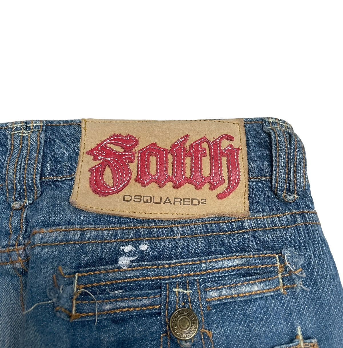 Dsquared2 × If Six Was Nine Rare Design Vintage Brand Daquared2 Flared Jeans 2000s Size US 29 - 8 Thumbnail