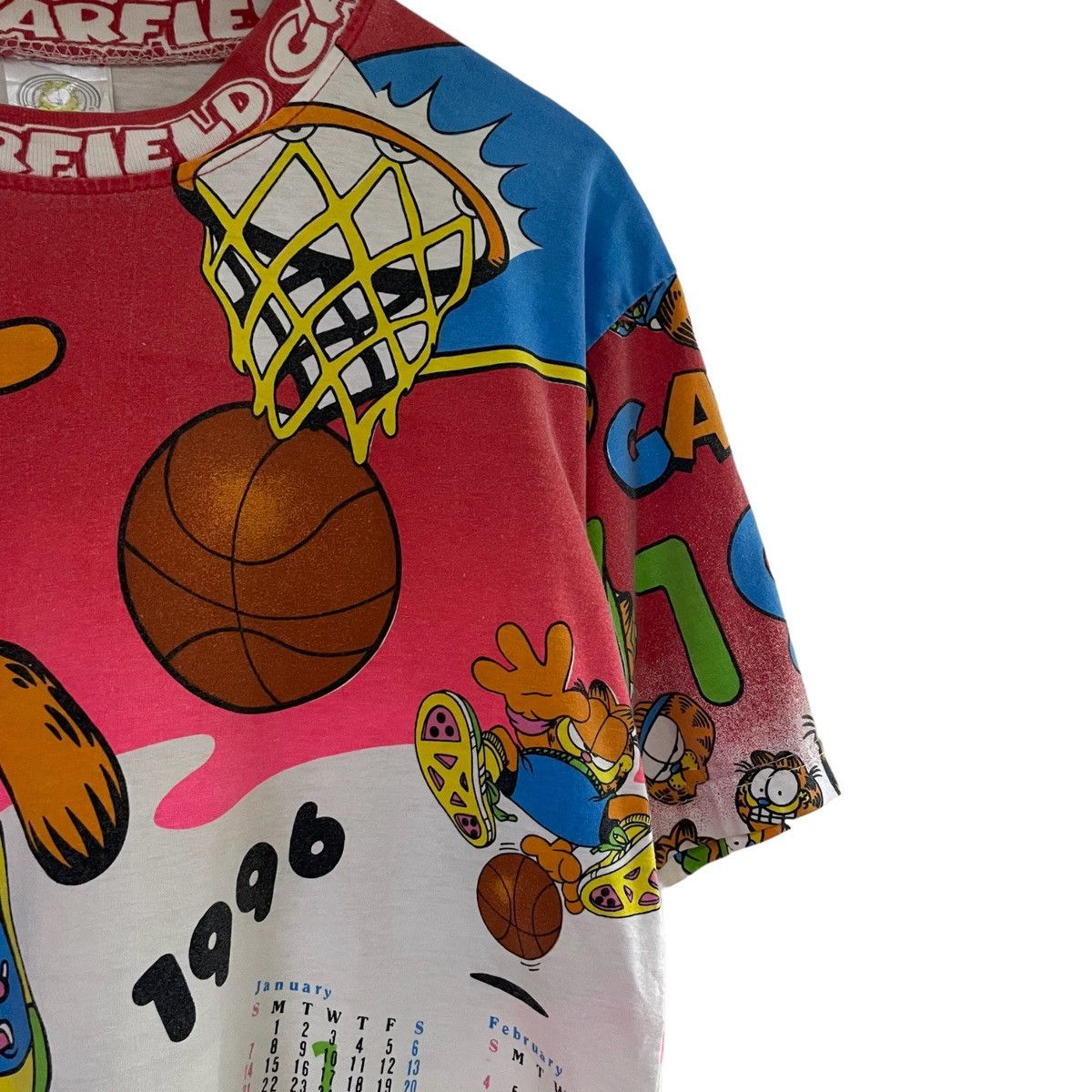 Vintage VINTAGE 90' 1996 CELENDER GARFIELD ALL CHARACTERS RARE Size US M / EU 48-50 / 2 - 6 Thumbnail