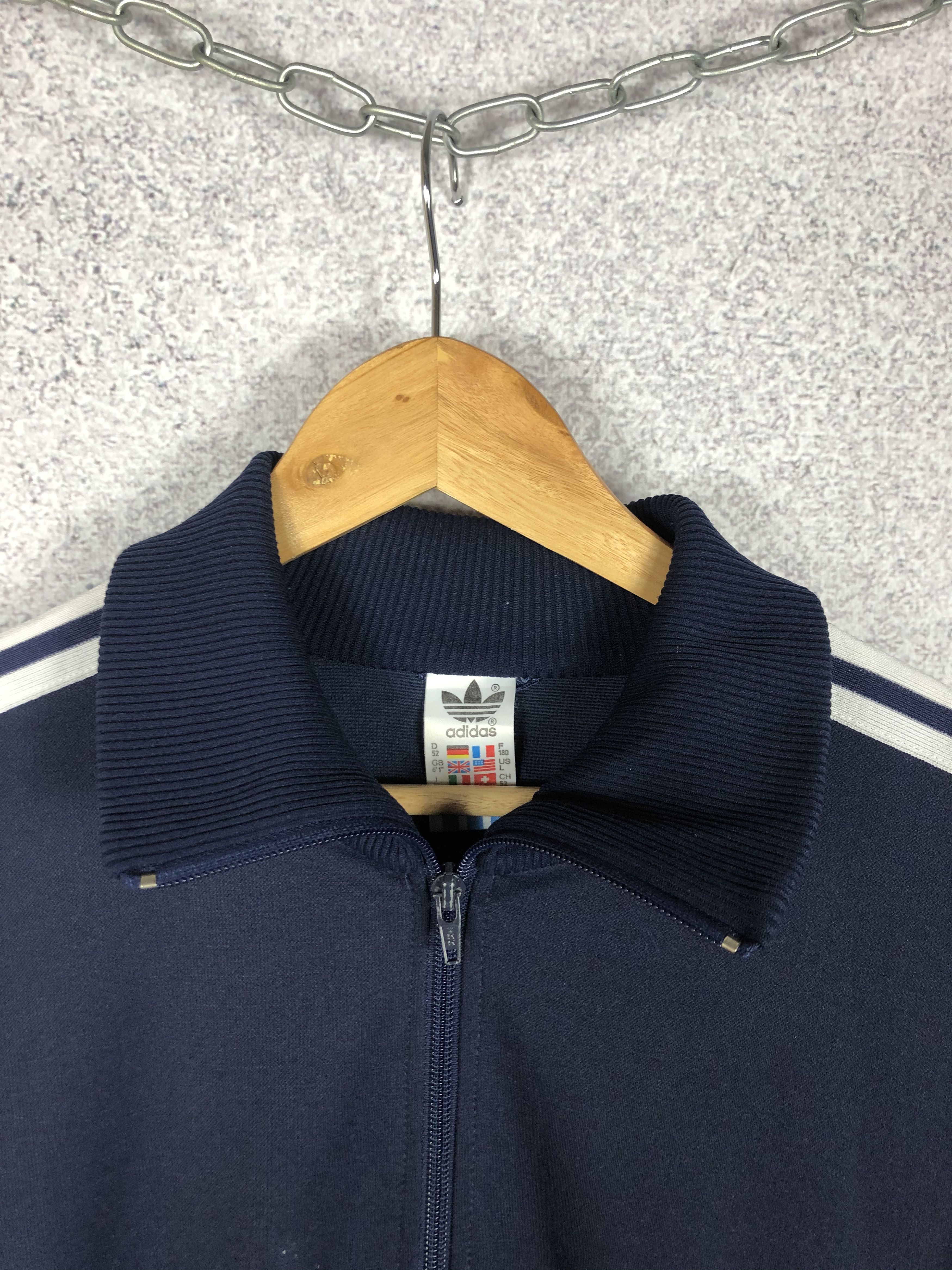 Adidas Vintage 80s Adidas Made in Hungary Tracksuit Track Top Size US L / EU 52-54 / 3 - 3 Thumbnail