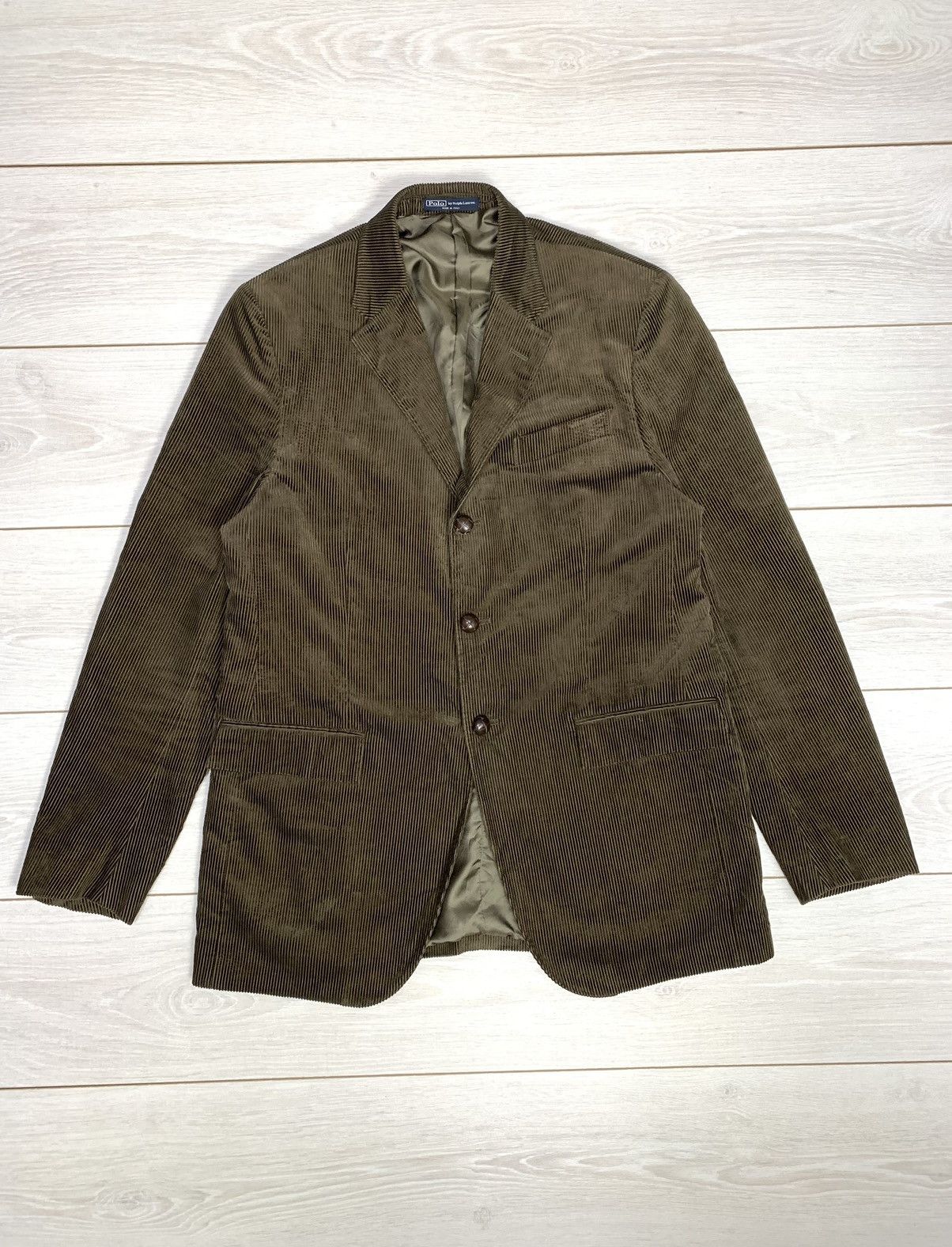 Polo Ralph Lauren Vintage POLO RALPH LAUREN Corduroy Blazer Work Jacket Size 52R - 1 Thumbnail