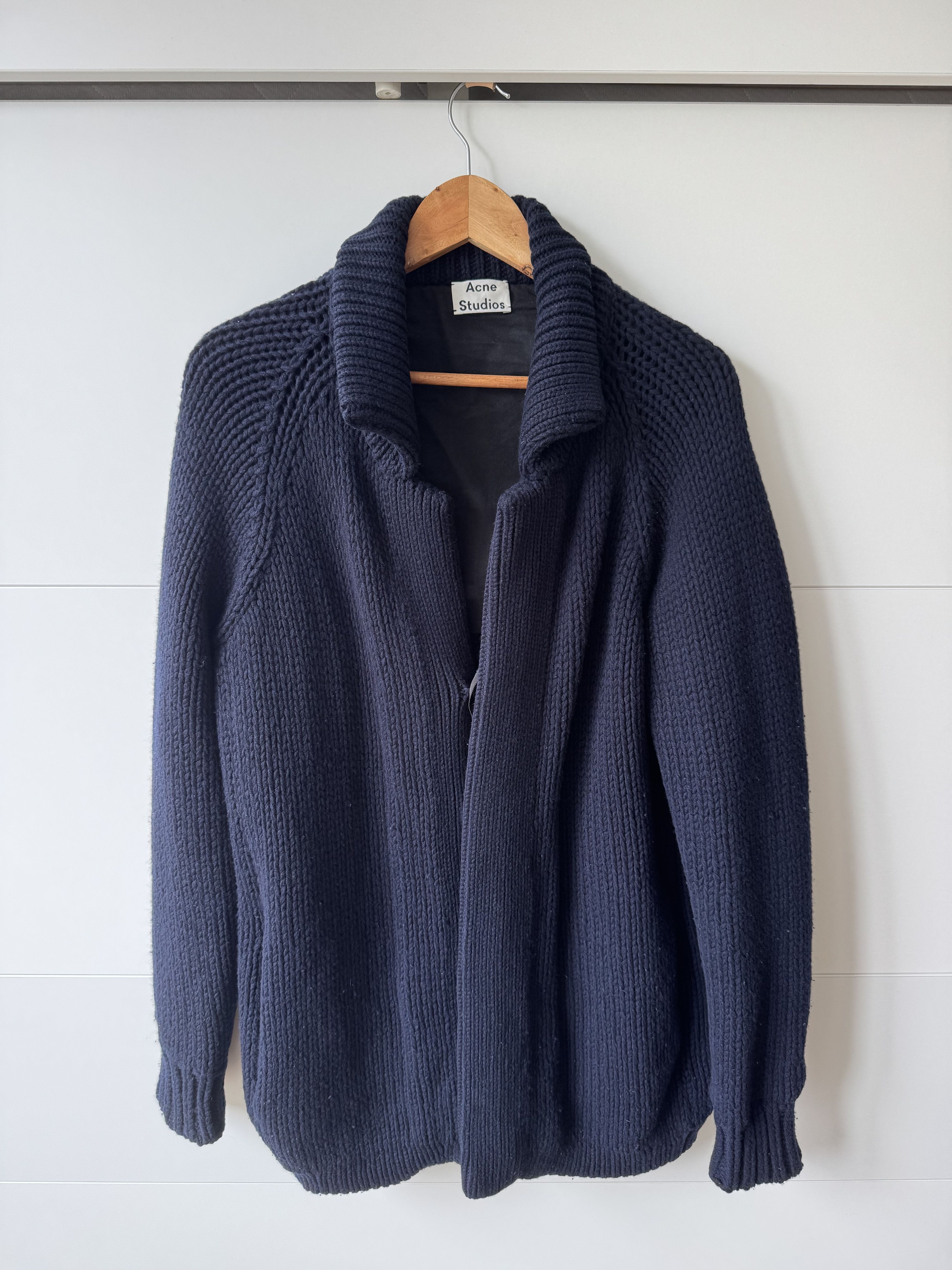 Acne Studios [S] Byron SH Wool Trench in Navy (AW14) Size US S / EU 44-46 / 1 - 1 Thumbnail