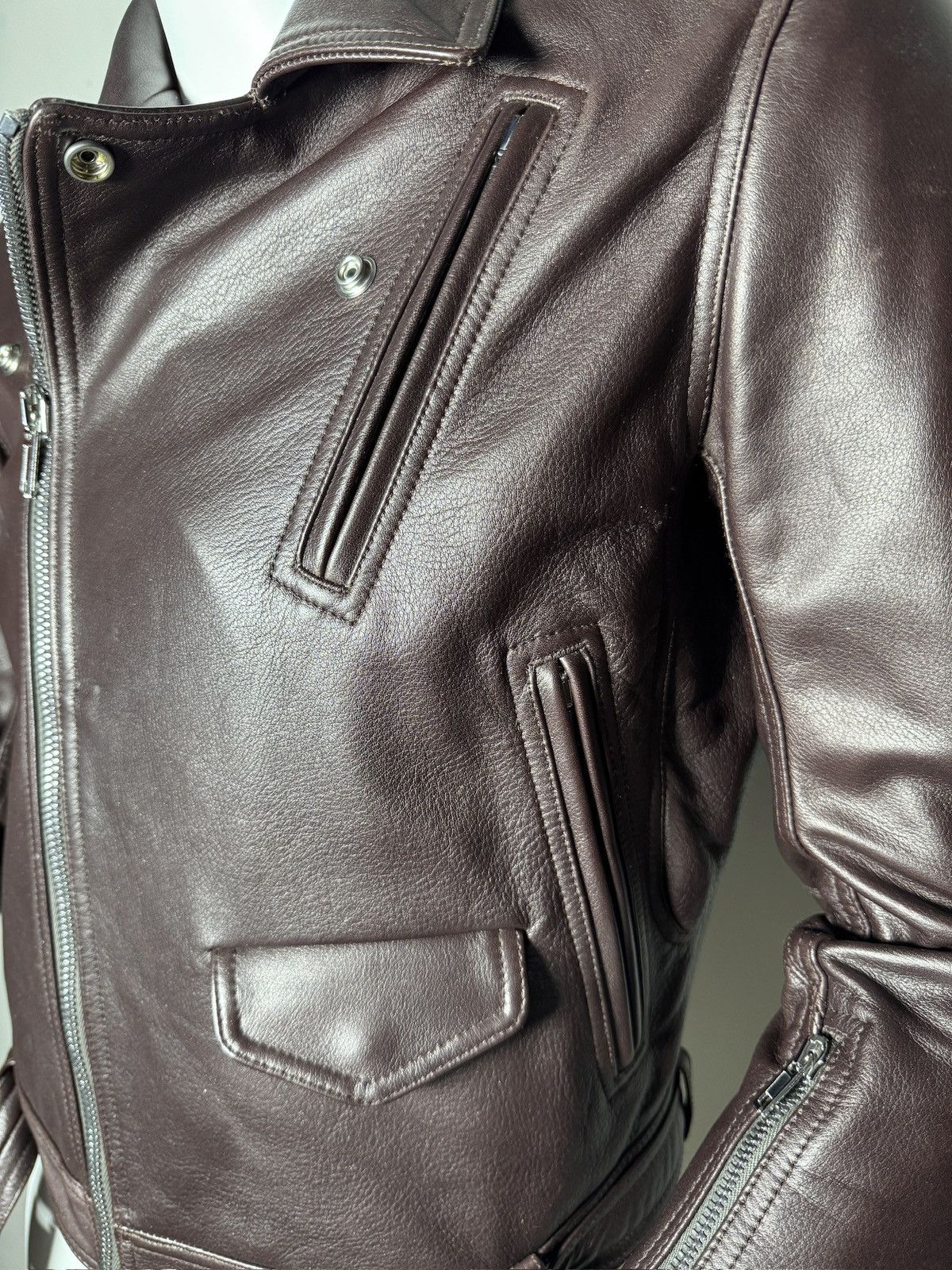 Rick Owens Rick Owens Oxblood Leather Bomber Jacket Size US M / EU 48-50 / 2 - 7 Thumbnail