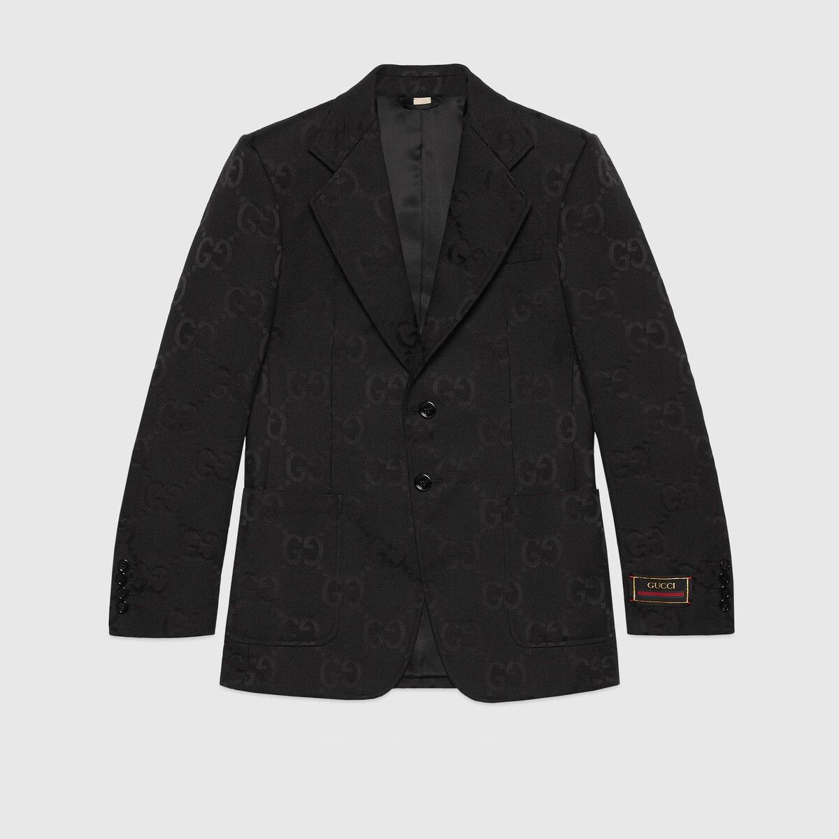 o1mt1gz0725 Jumbo GG Canvas Jacket in Black