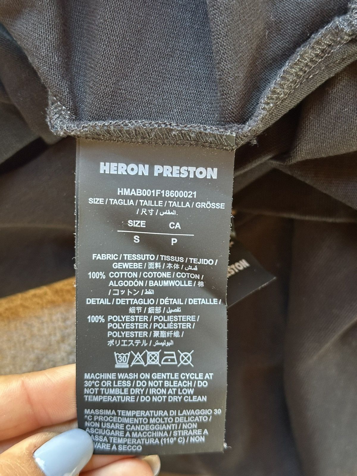 Heron Preston Heron Preston Mock Neck Long Sleeve T-Shirt Size US S / EU 44-46 / 1 - 6 Thumbnail