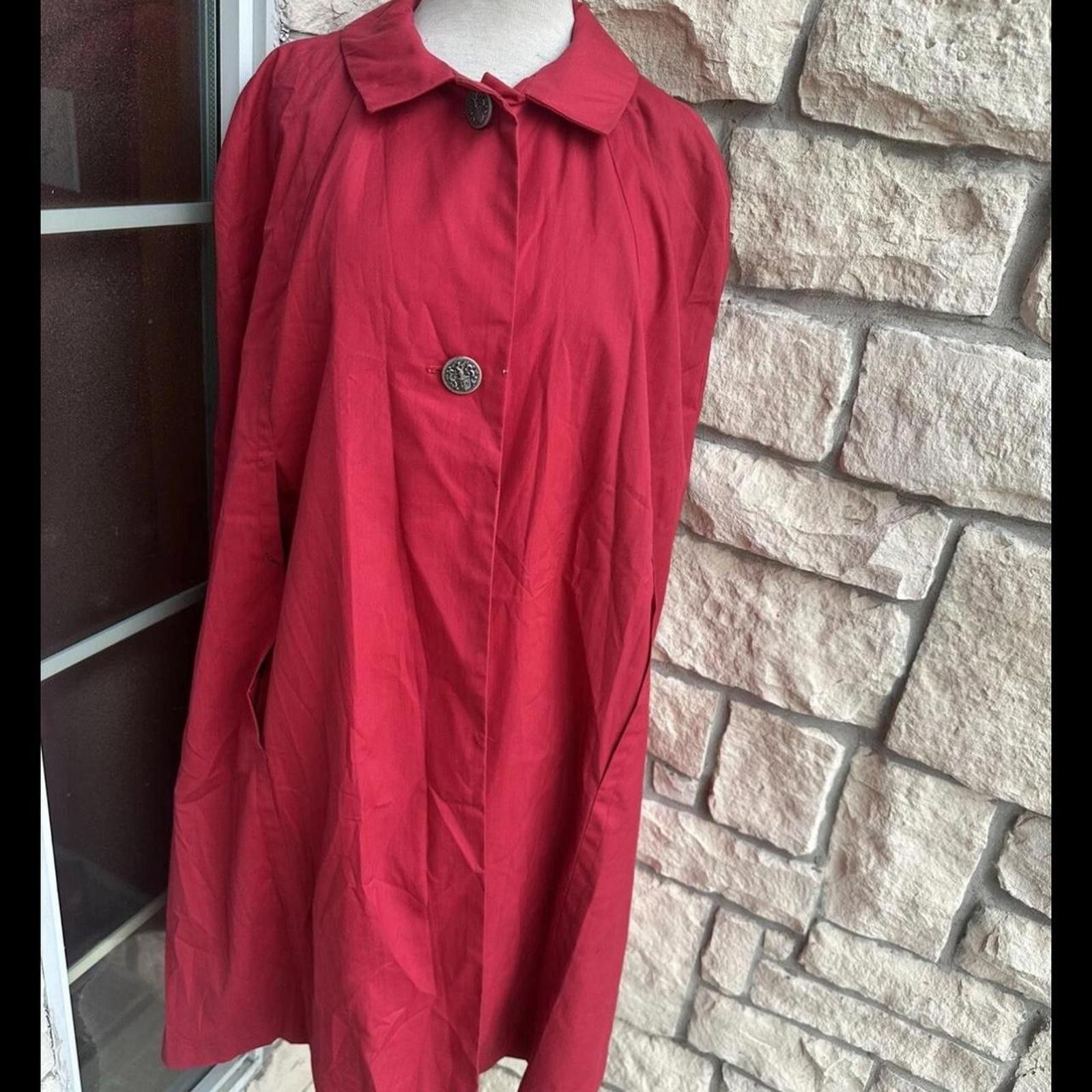 Other Vintage 1970s Gothic Heraldic Red C Cape Cloak Coat Size ONE SIZE - 2 Thumbnail