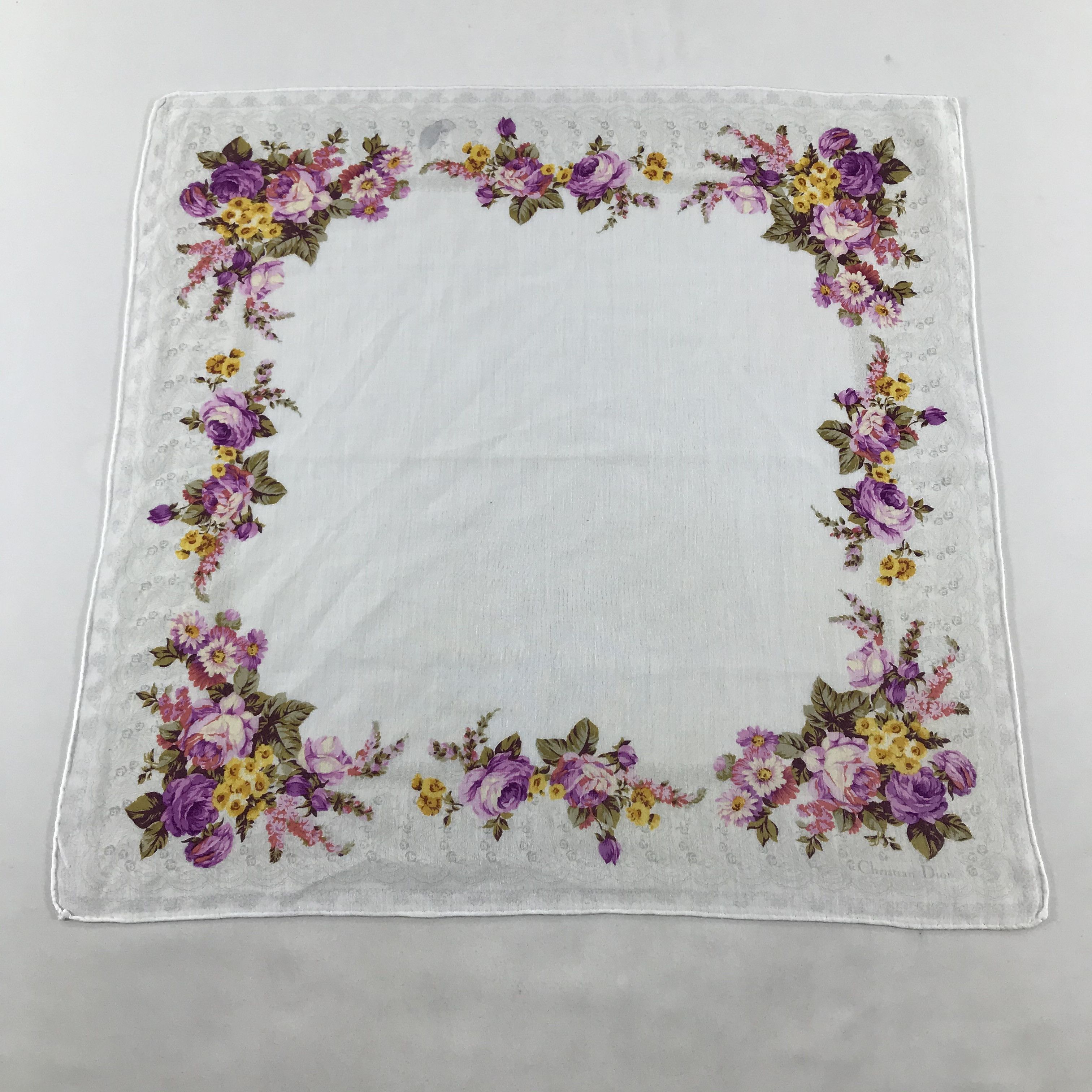 Christian Dior Monsieur Christian Dior Handkerchief Neckerchief Bandana H48 Size ONE SIZE - 1 Thumbnail