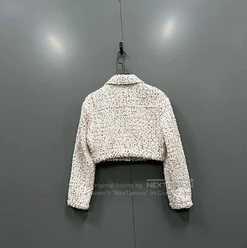 Valentino Valentino Cropped Cream Cotton Jacket for Women . Size XXS / US 00 / IT 34 - 3 Thumbnail