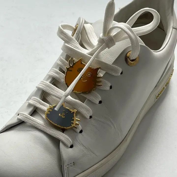 Louis Vuitton Louis Vuitton Cat Illustration White Sneakers -2508 Size US 6 / IT 36 - 7 Thumbnail