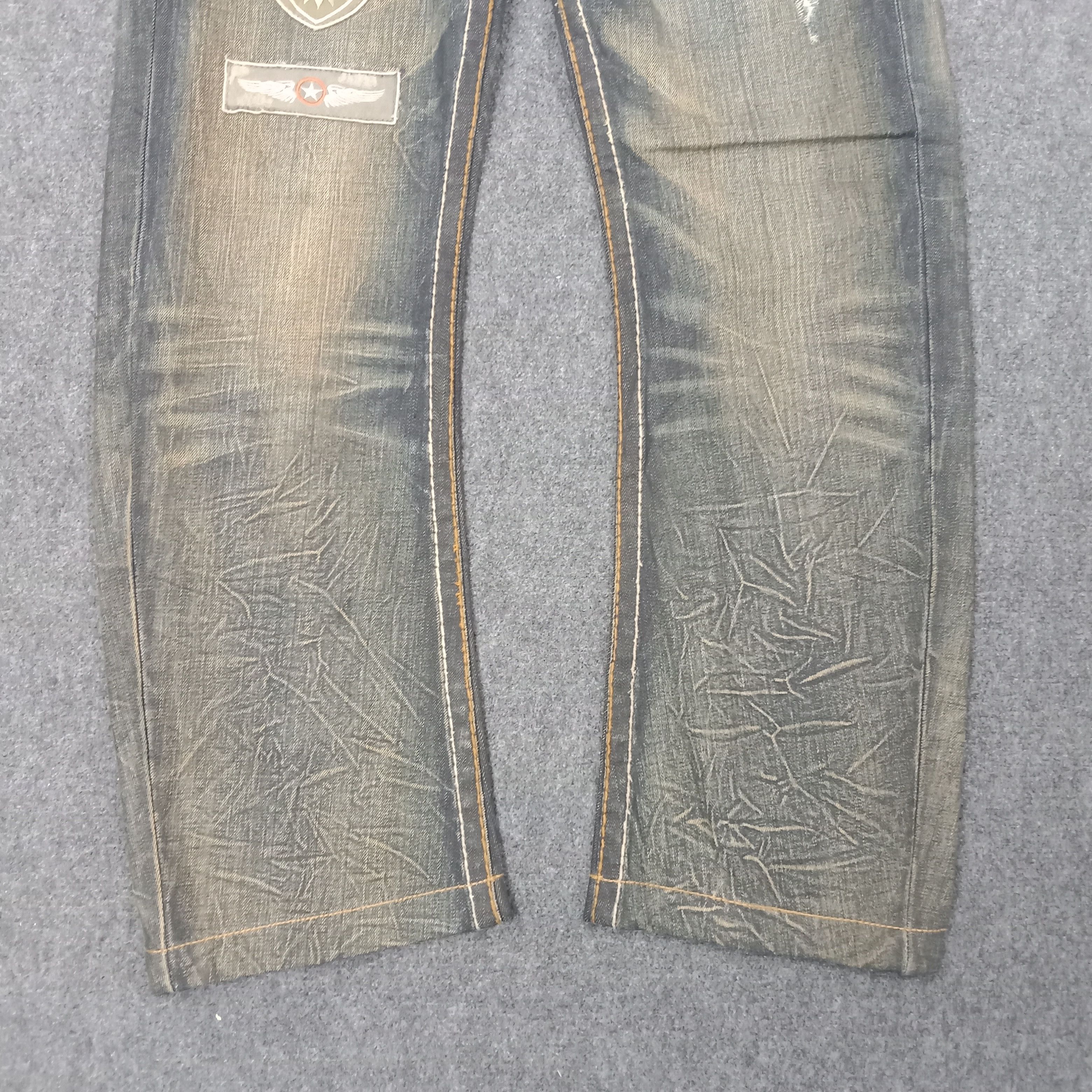 Vintage Tough Jeansmith Street Military Style DenimJeans C258N18 Size US 32 / EU 48 - 7 Thumbnail