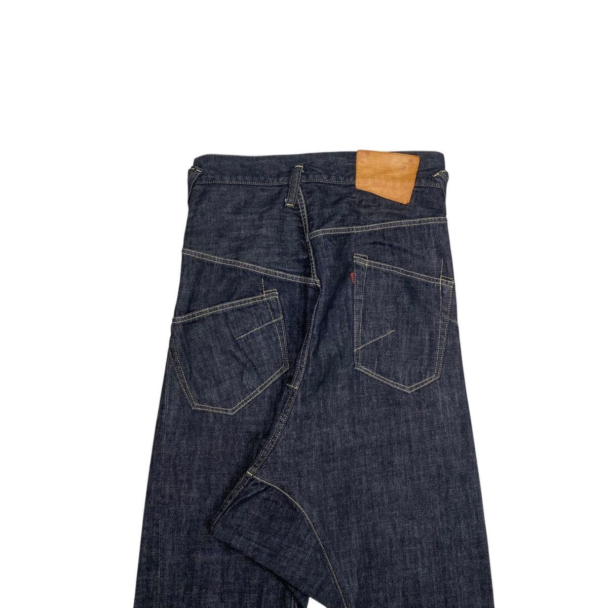 Comme des Garcons × Ganryu × Japanese Brand Ganryu Comme des Garcons Drop Crotch Blue Indigo Denim Pants Size US 30 / EU 46 - 8 Thumbnail