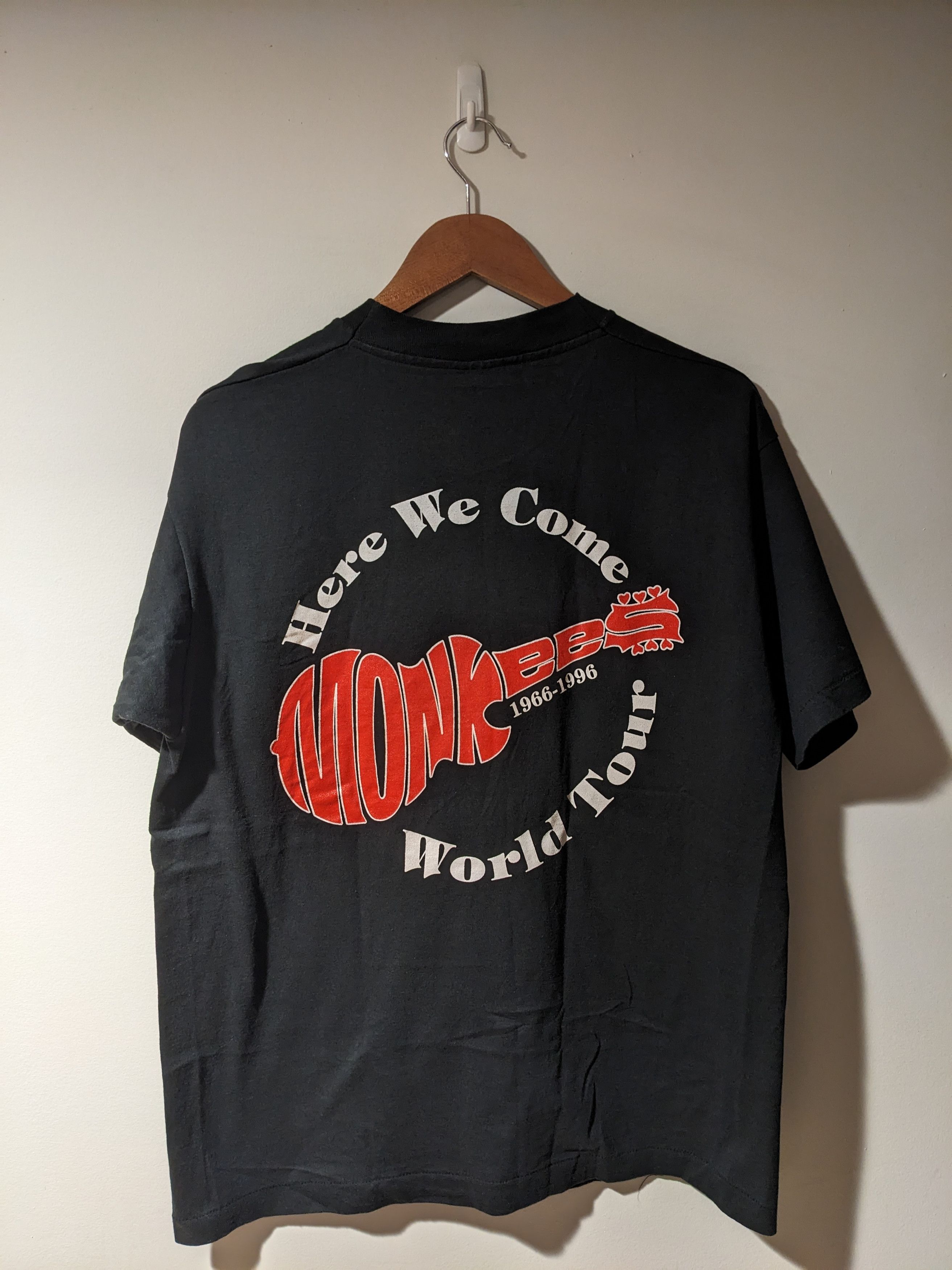 Band Tees × Vintage Vintage 1996 Monkees World Tour Here we Come Large T-Shirt Size US L / EU 52-54 / 3 - 5 Thumbnail