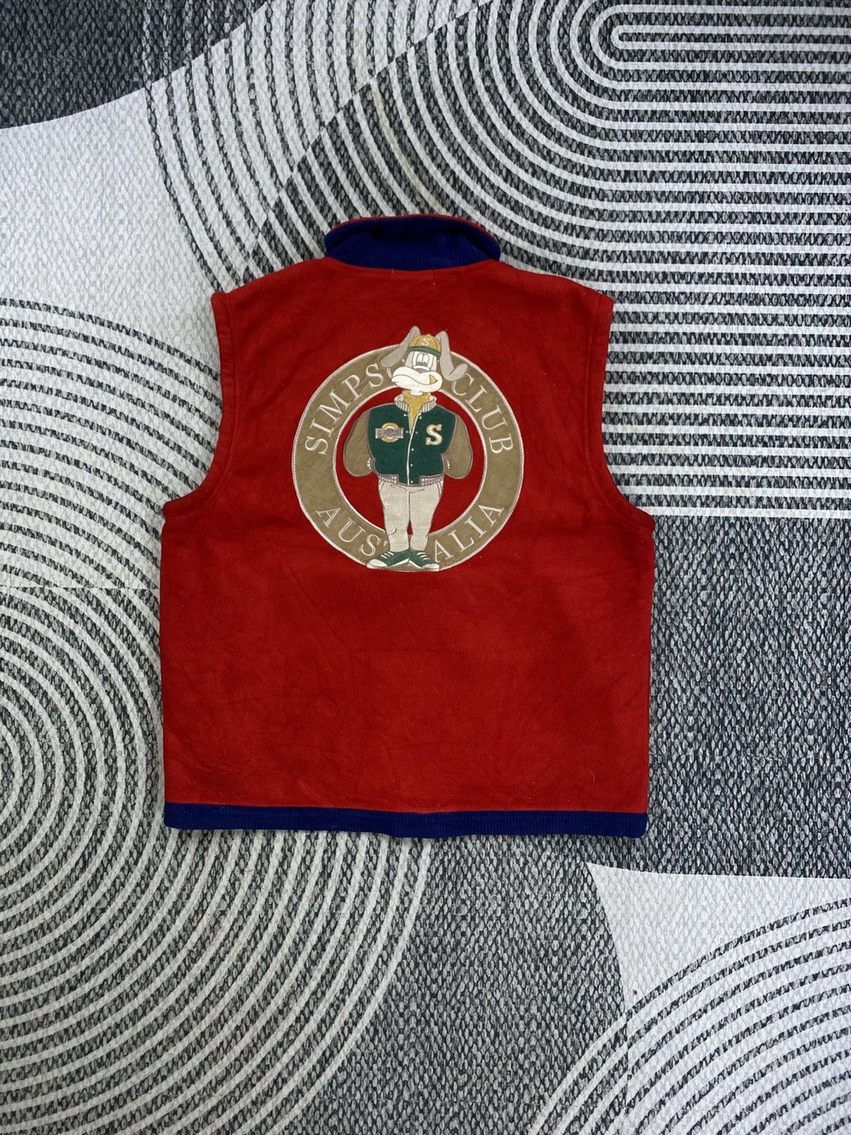 The Simpsons Vintage Simpson Sport Casual Big Logo Vest Zipper Size US M / EU 48-50 / 2 - 1 Thumbnail