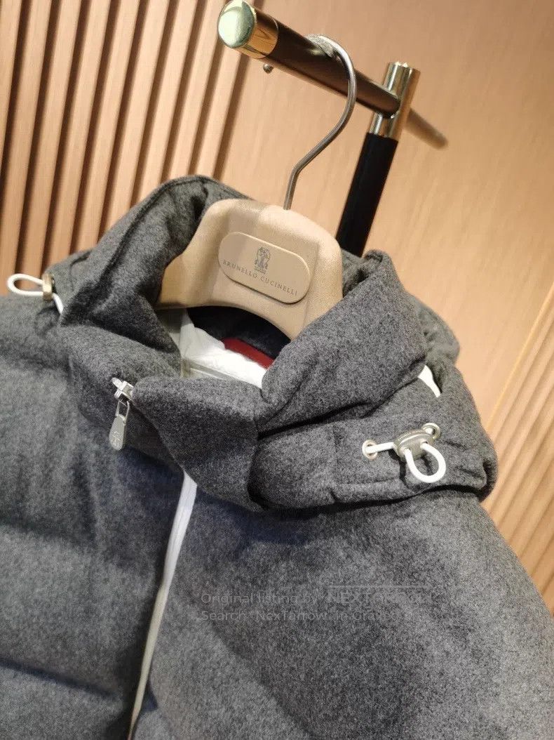 Brunello Cucinelli Brunello Cucinelli Wool flannel down jacket Size US S / EU 44-46 / 1 - 7 Thumbnail