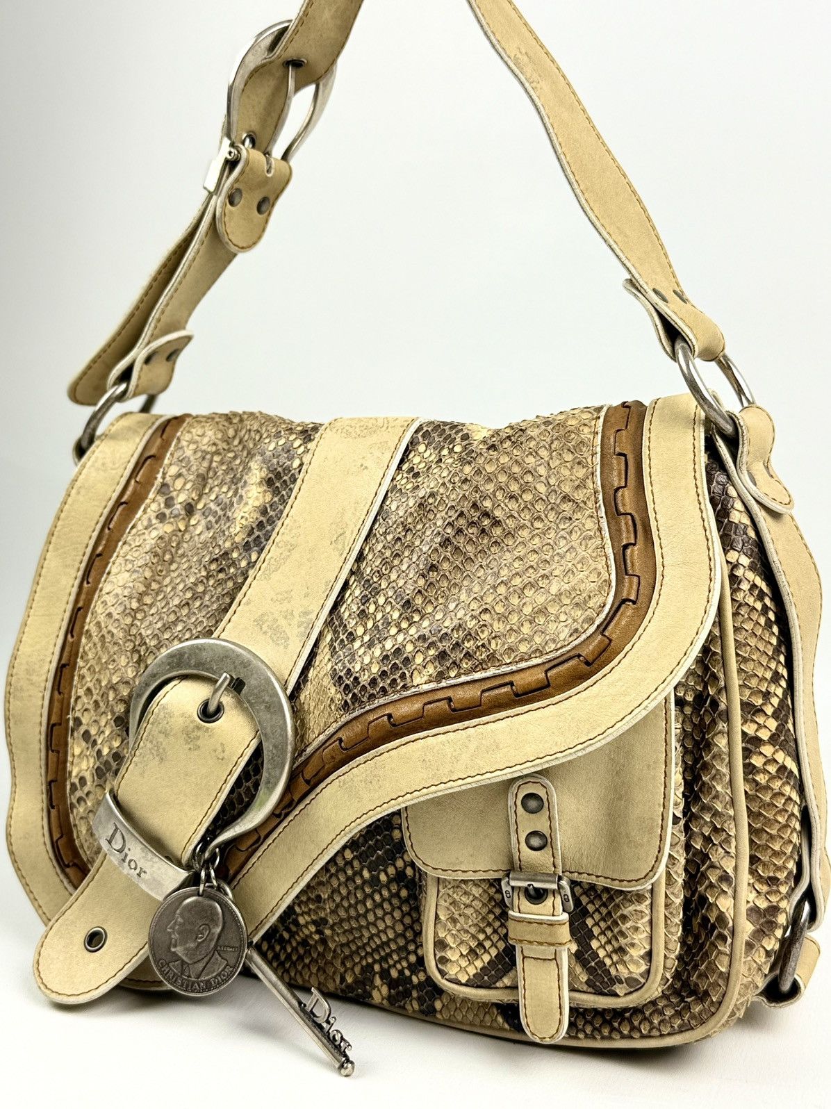 Dior Dior - John Galliano - FW/06 - Python Skin - Saddle Guacho Size ONE SIZE - 3 Thumbnail