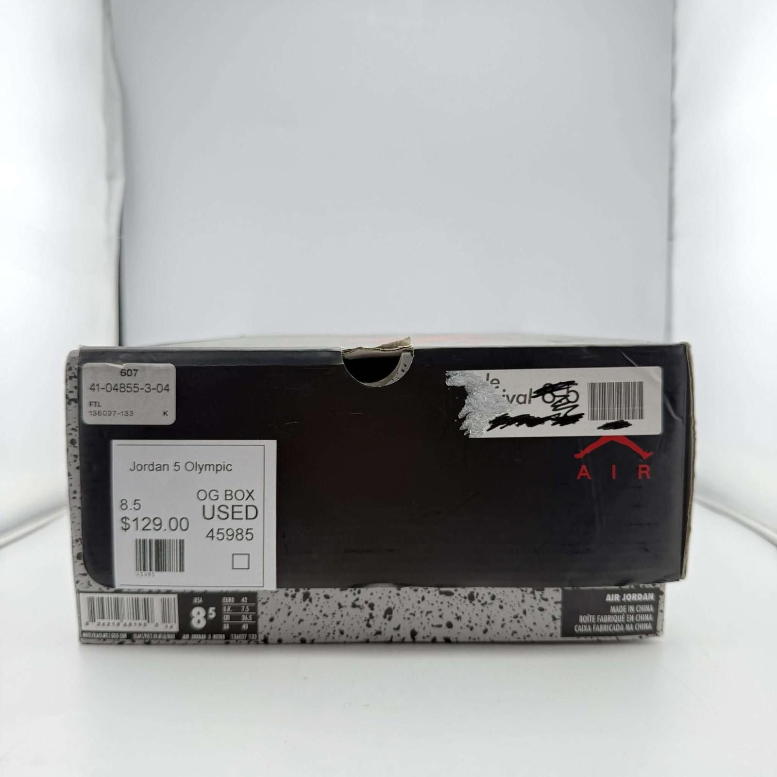 Jordan Brand Air Jordan 5 Retro White/Black-Metallic Gold Coin 8.5 Size US 8.5 / EU 41-42 - 8 Thumbnail