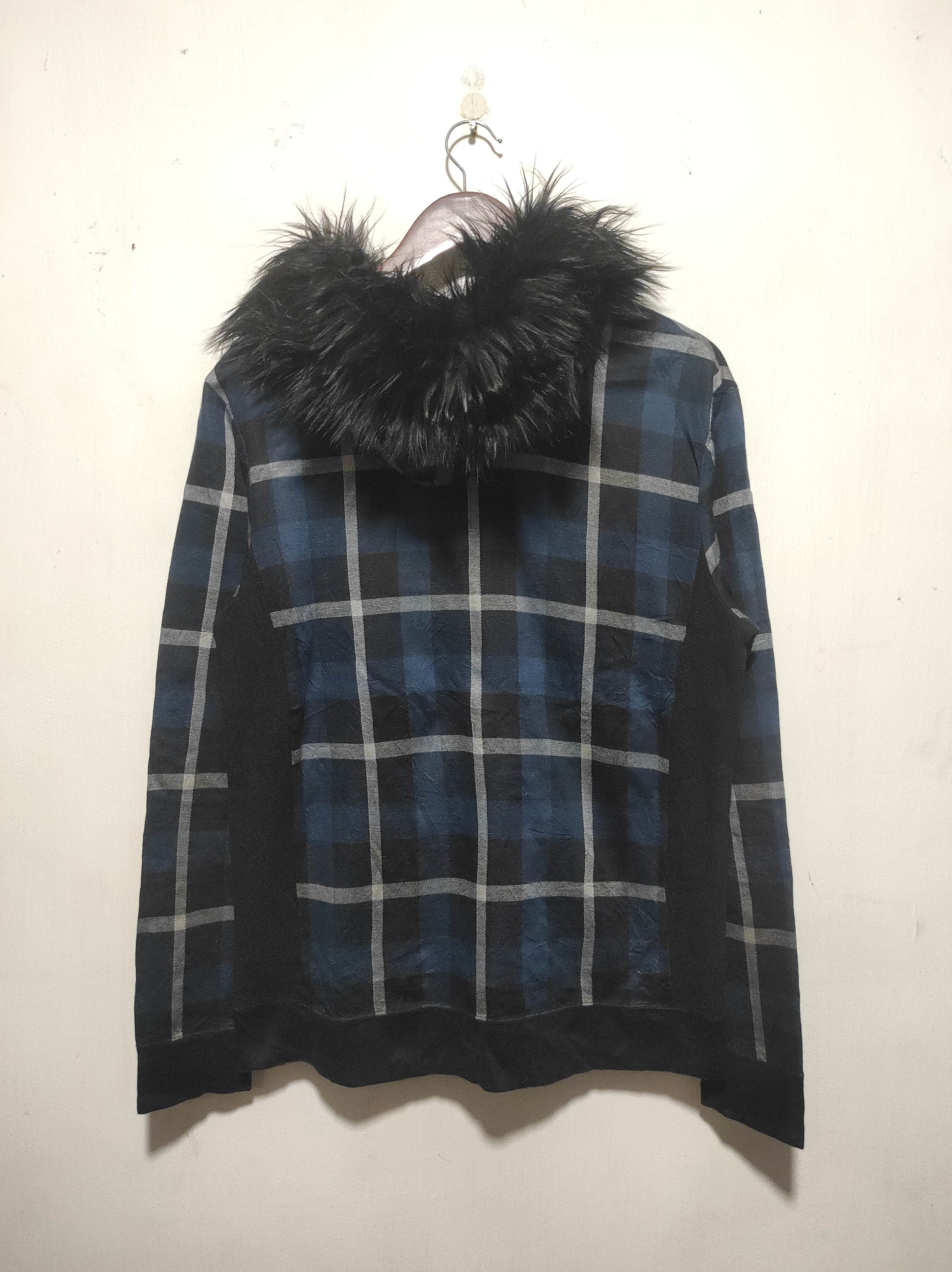 Hysteric Glamour Black Label Plaid Zipper Fur Hoodie i6w9 LGB style Size US M / EU 48-50 / 2 - 10 Thumbnail