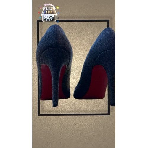 Christian Louboutin Christian Louboutin Womens Peep Toe Heels Size 7US/37.5EU Gr Size US 7 / IT 37 - 11 Thumbnail